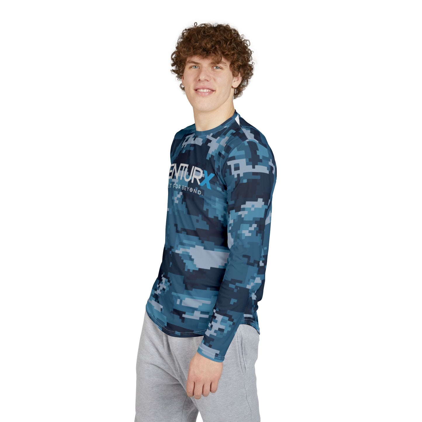 VENTURX™ Coastal Camo Men's UV Protection Long Sleeve Shirt