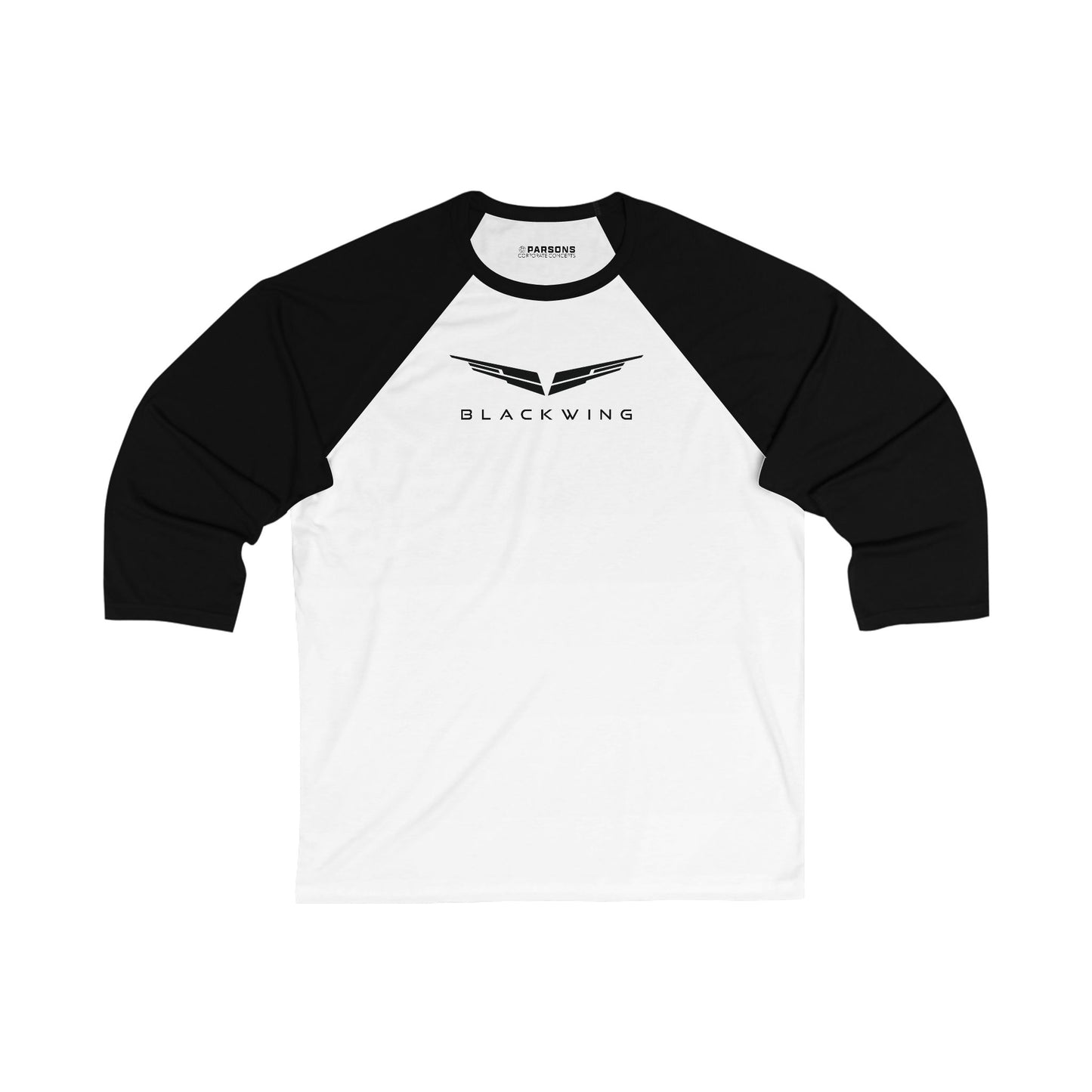 Blackwing Unisex 3/4 Sleeve Baseball Tee - Comfortable Casual Wear