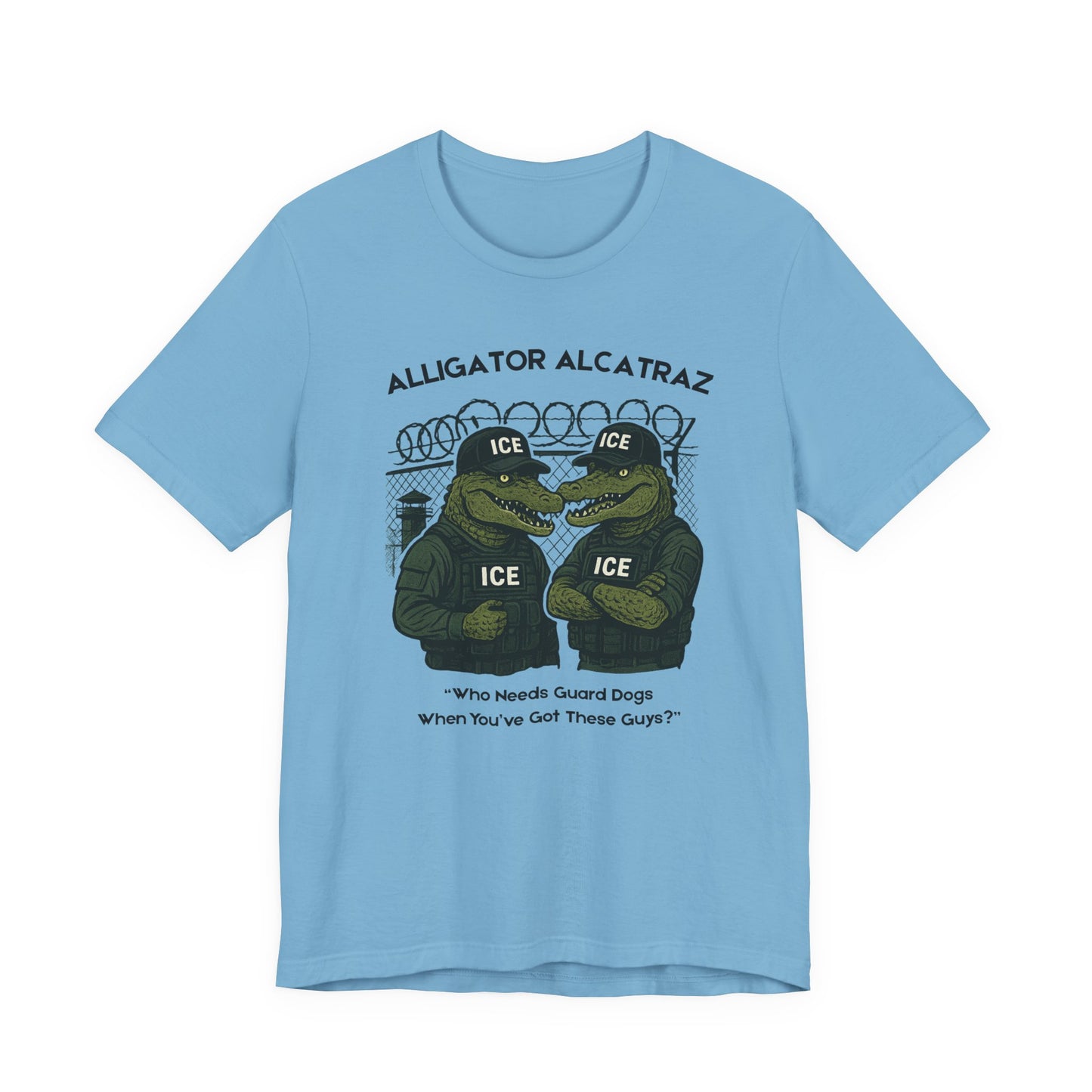 Alligator Alcatraz Unisex Tee, Funny Graphic Shirt