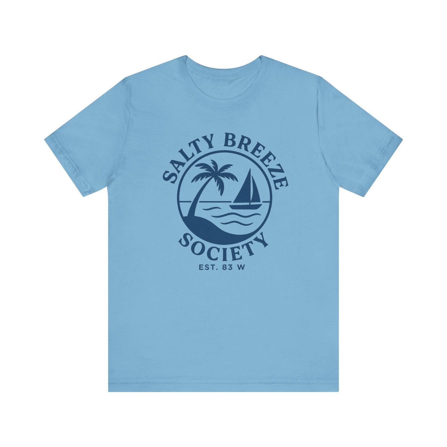 Salty Breeze Society Unisex Tee - Relaxed Coastal Vibe T-Shirt for Beach Lovers