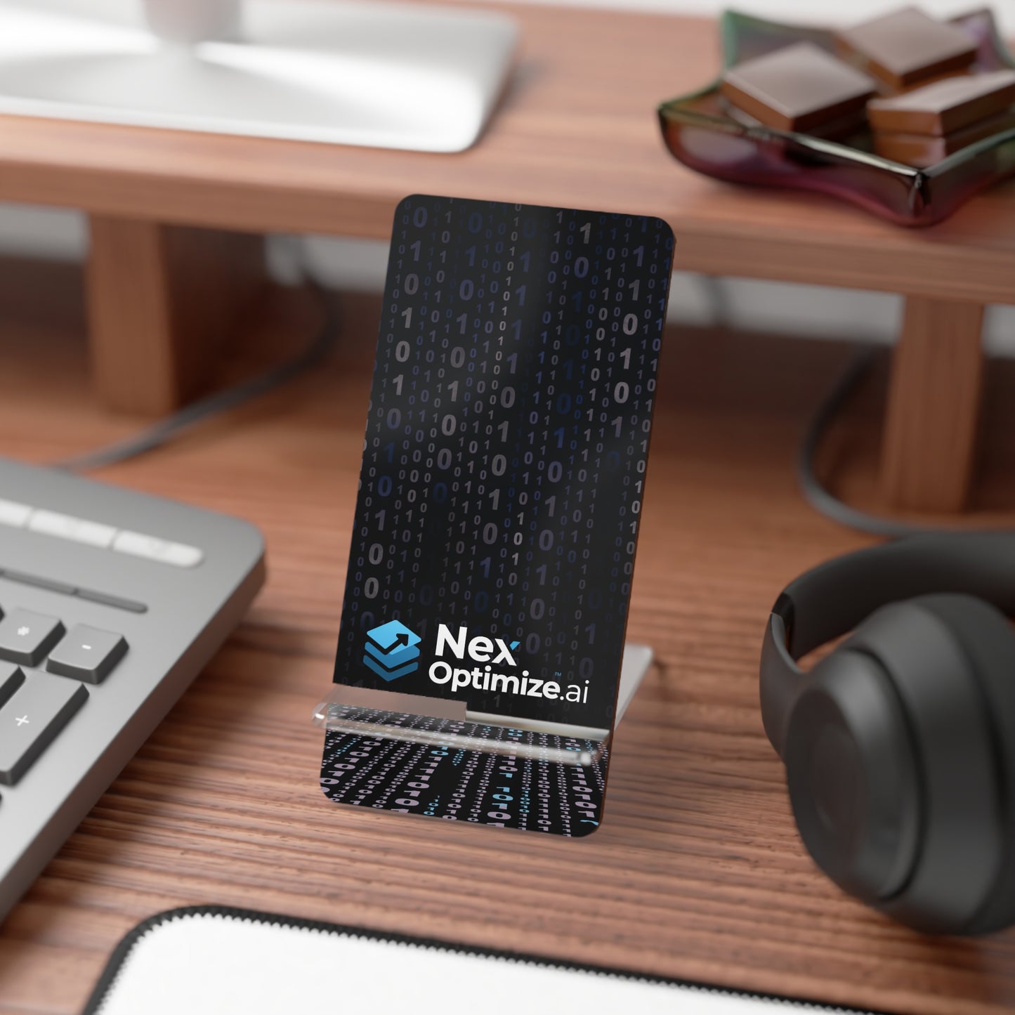 NexOptimize AI Smartphone Display Stand, Tech Organizer