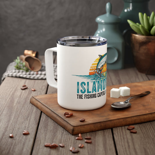 Islamorada Fishing Mug, Insulated Coffee Cup, Perfect for Fishing Enthusiasts, Travel Mug for Outdoor Lovers, Gift for Anglers