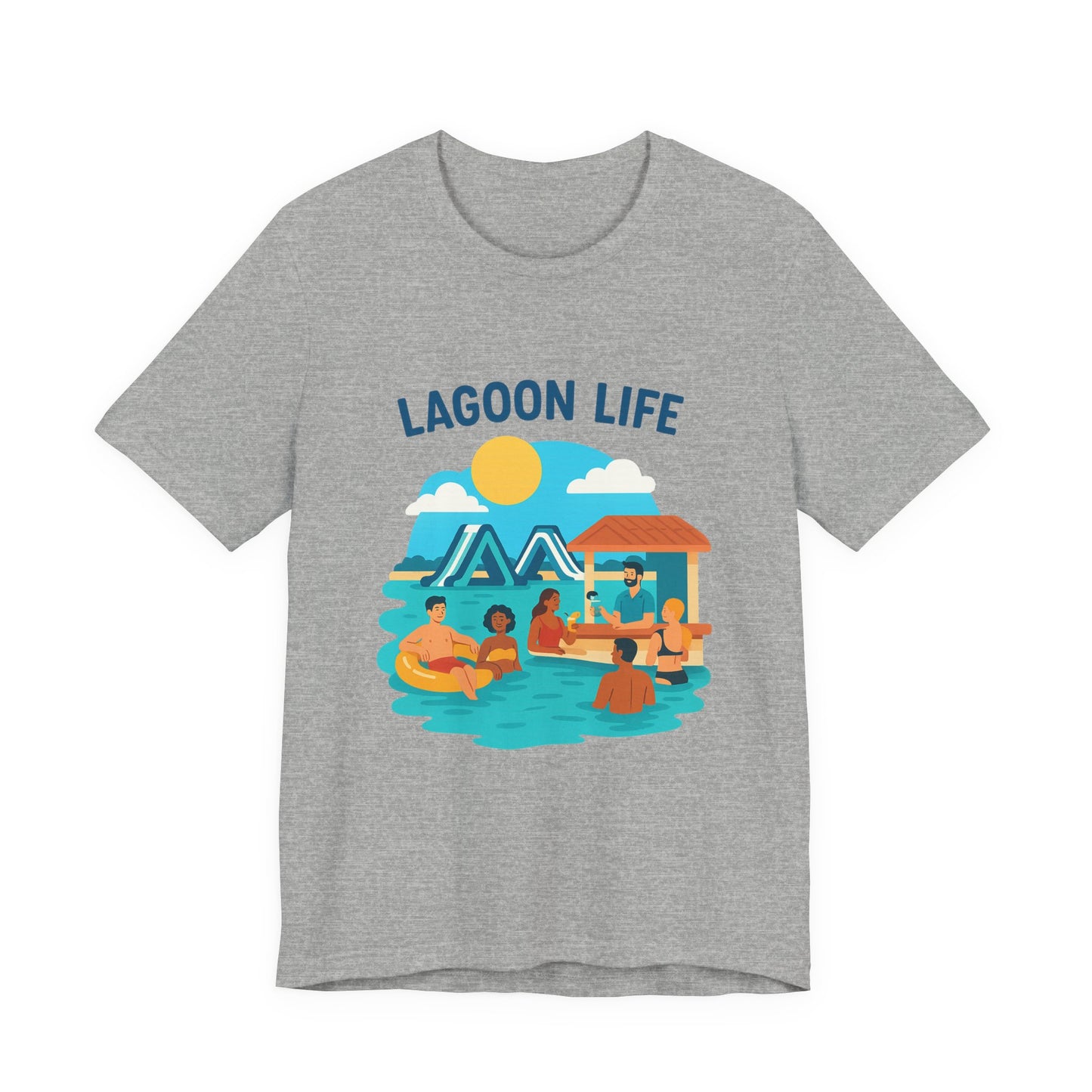 Lagoon Life Tee, Relaxed Vibe Shirt for Summer, Vacation Wardrobe Essential