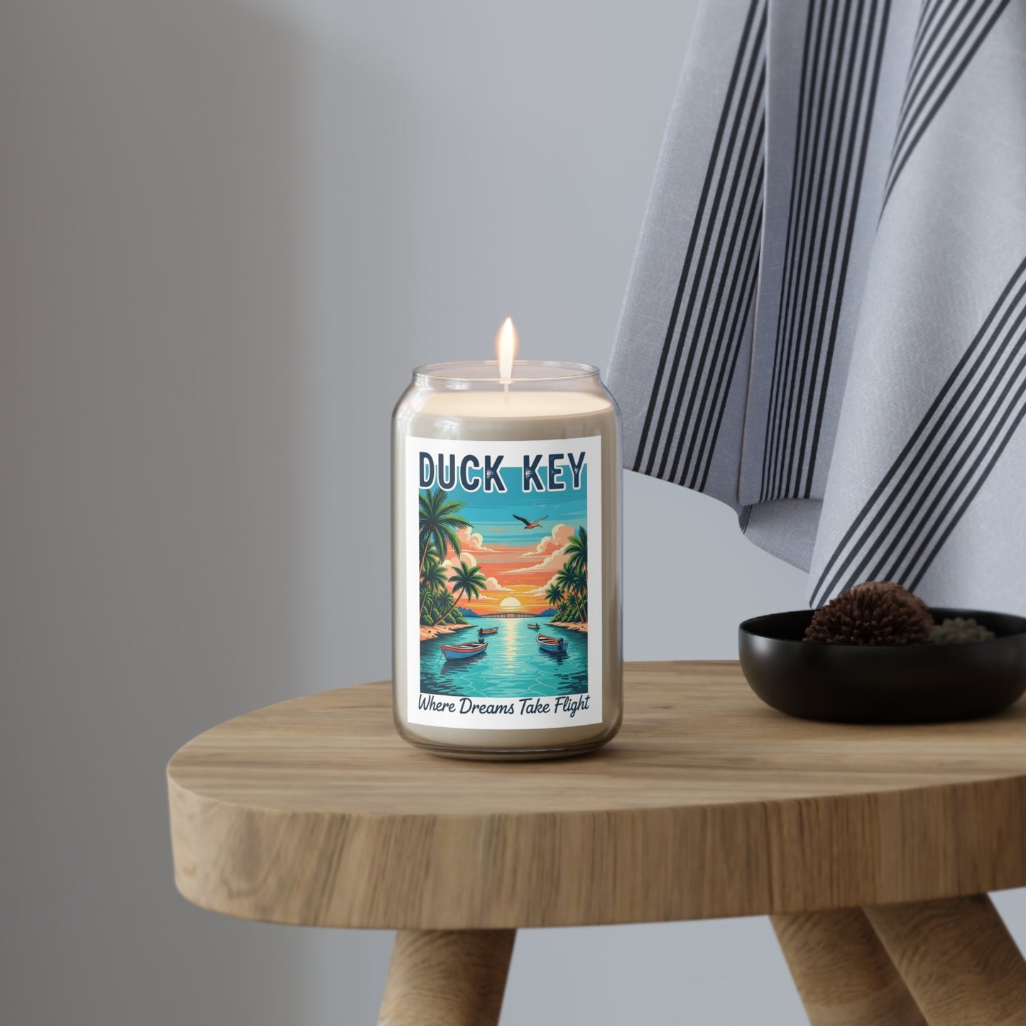 Tropical Scented Candle - Duck Key, Beach Vibes, Aromatherapy Gift, Home Decor, Relaxation, Summer Escape
