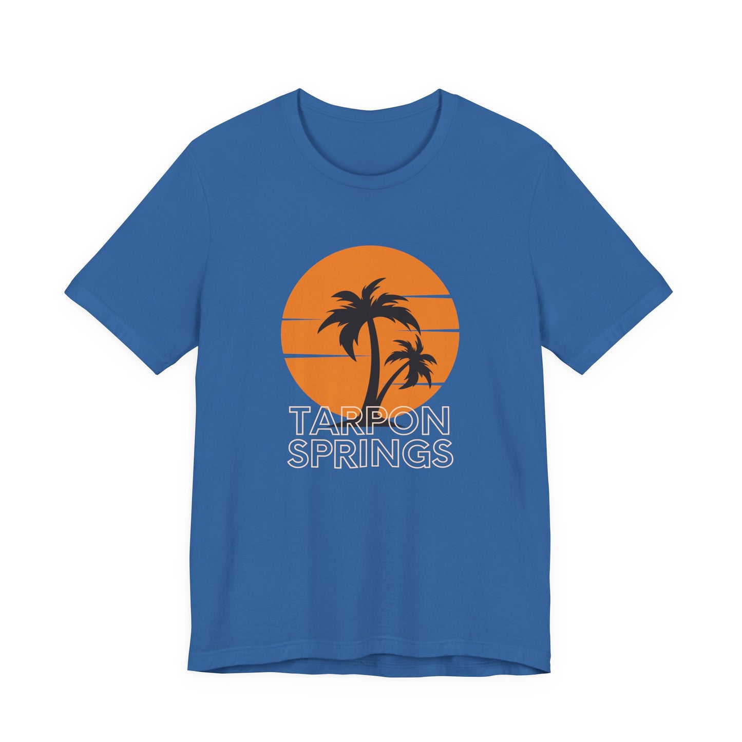 Tarpon Springs Sunset T-Shirt - Unisex Jersey Tee with Palm Trees