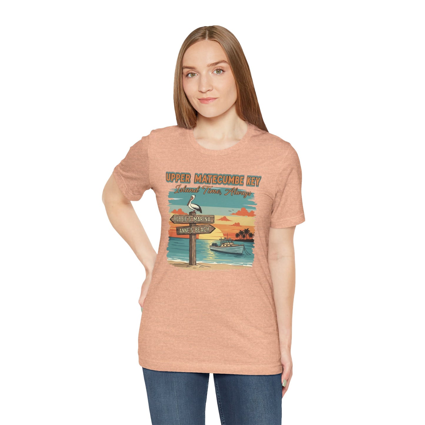 FLORIDA KEYS COLLECTION Upper Matecumbe Key Graphic Tee | Perfect for Summer Outings, Vacations