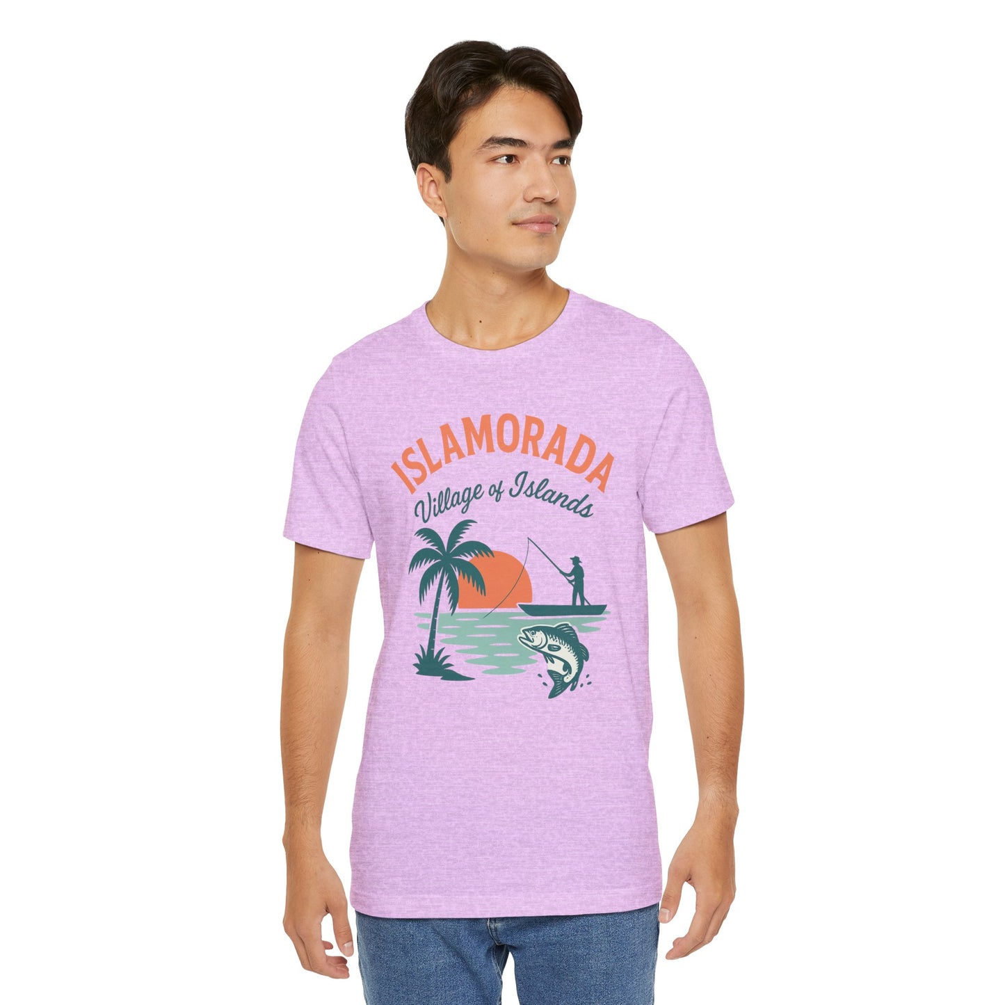 FLORIDA KEYS COLLECTION Islamorada Sunset Fishing Tee, Relaxed Beachwear, Gift for Fishermen, Casual Summer Shirt