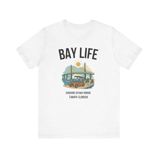 Bay Life Short Sleeve Tee, Ocean Vibes T-Shirt, Summer Shirt, Beach Lover's Top