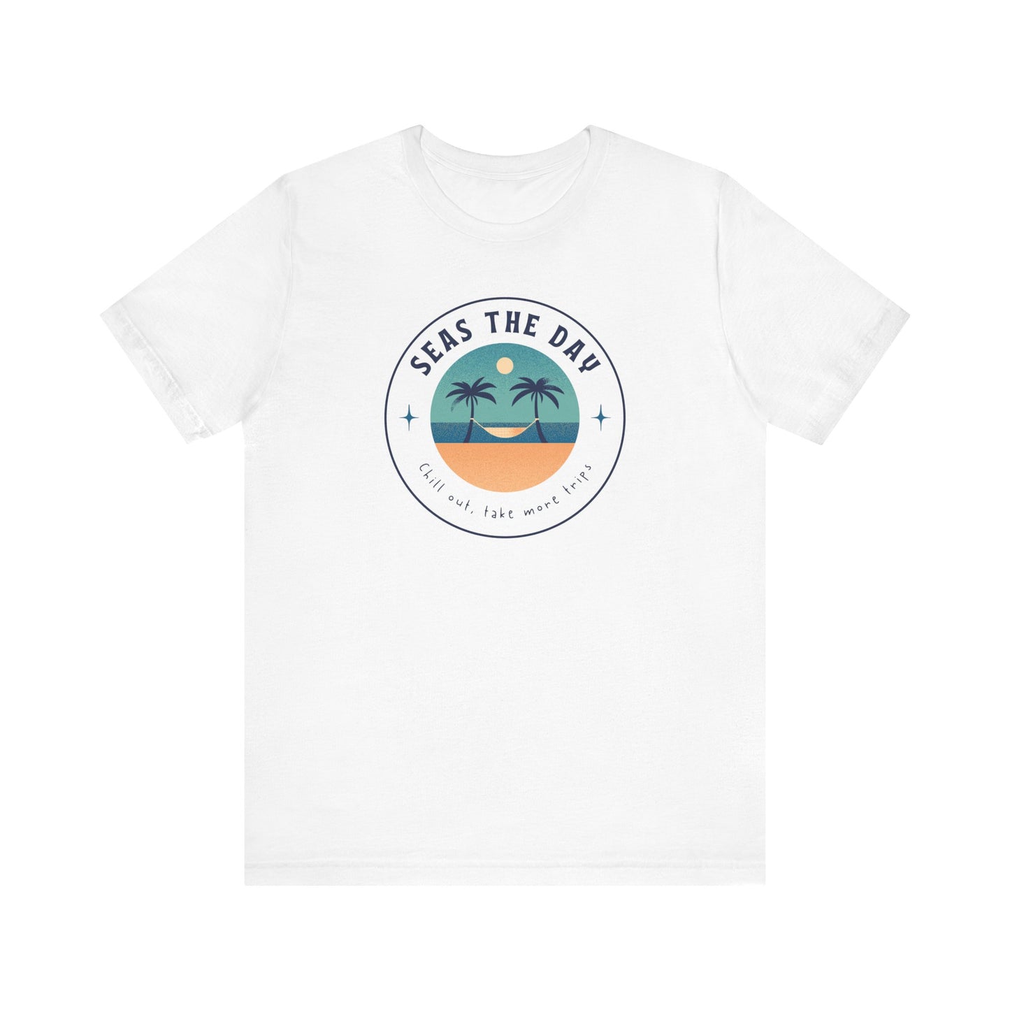 Seas the Day Tee - Unisex Jersey Short Sleeve Shirt for Beach Lovers