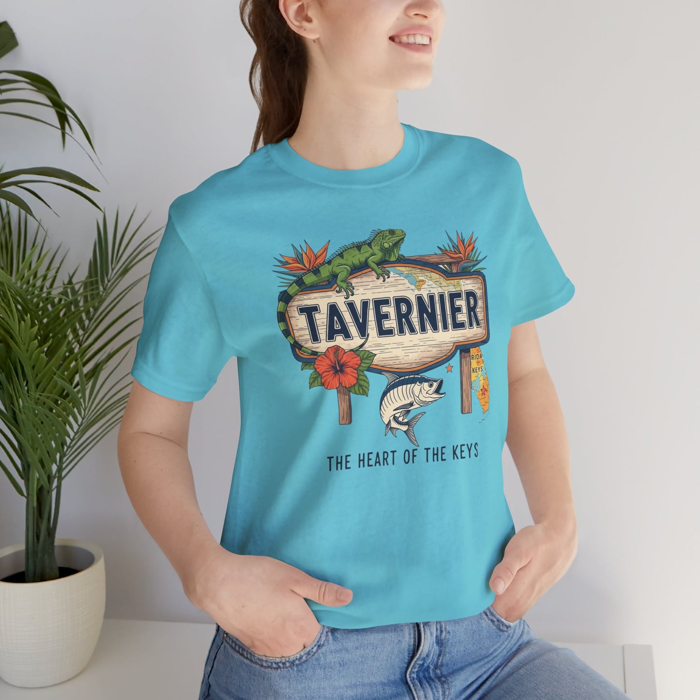 FLORIDA KEYS COLLECTION Tavernier Tropical Graphic Tee, Beachwear