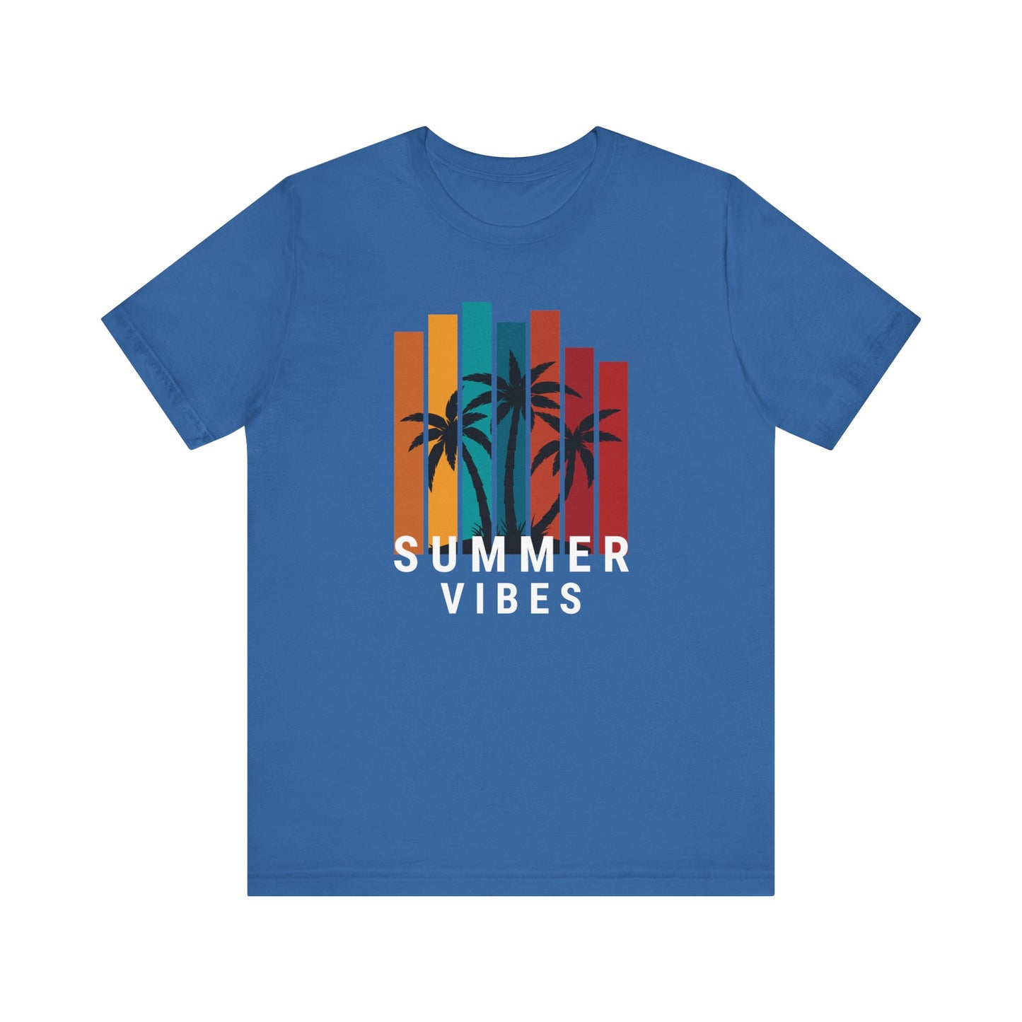 Summer Vibes Unisex Jersey Tee with Palm Design