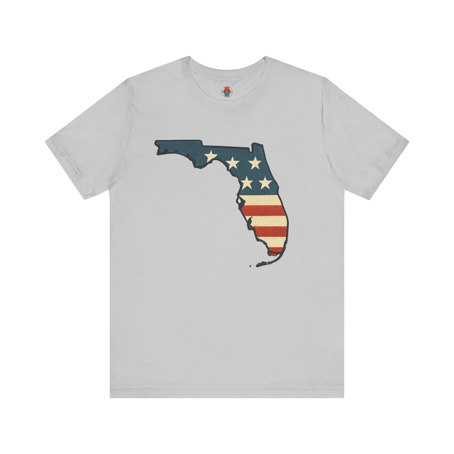 Florida Flag Graphic Tee | Unisex Jersey Short Sleeve Shirt | Patriotic Apparel