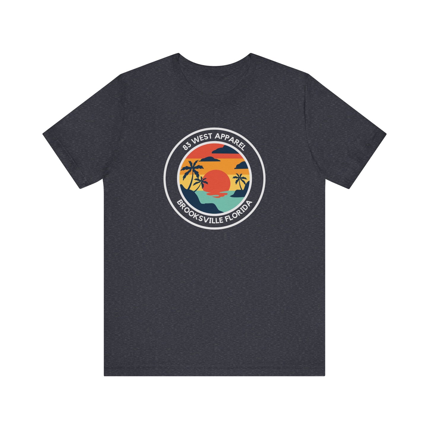 83 West Sunset Palm Tree Tee - Unisex Jersey Short Sleeve Shirt