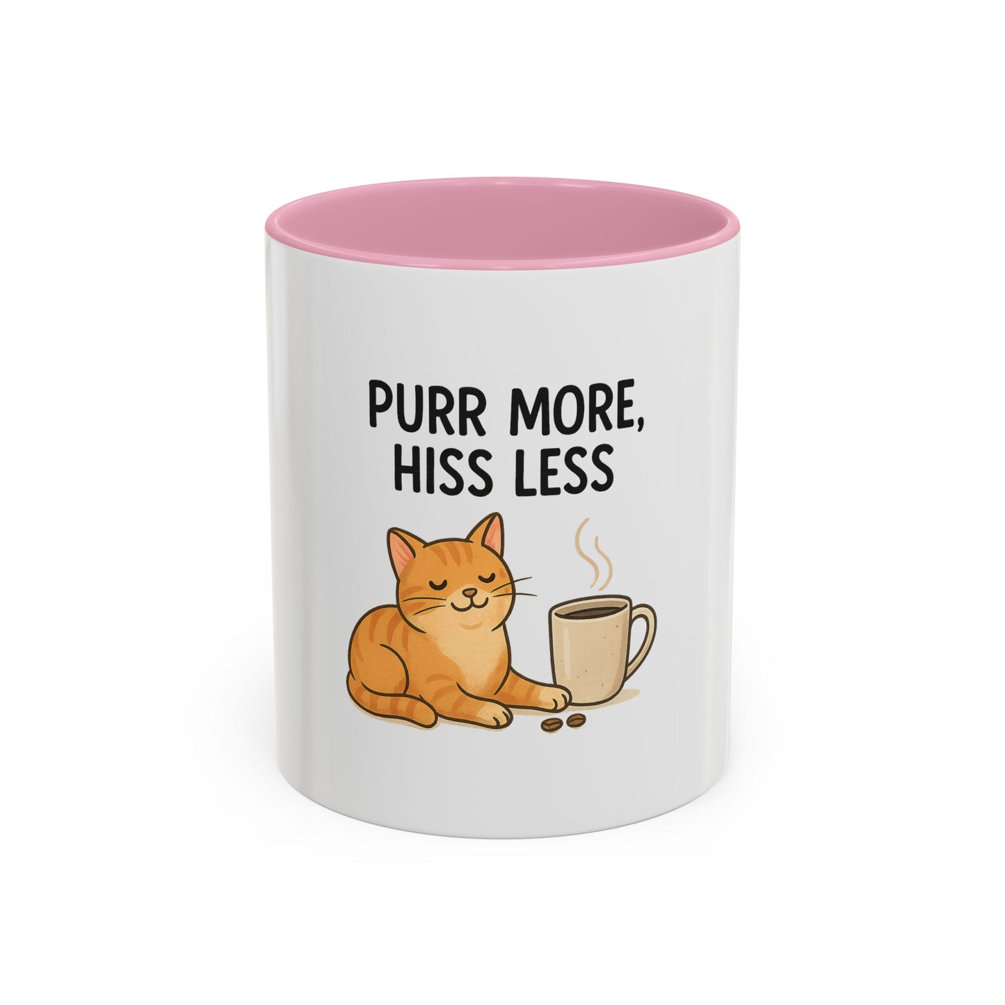 Funny Cat Mug - 'Purr More, Hiss Less' - Perfect Gift for Cat Lovers