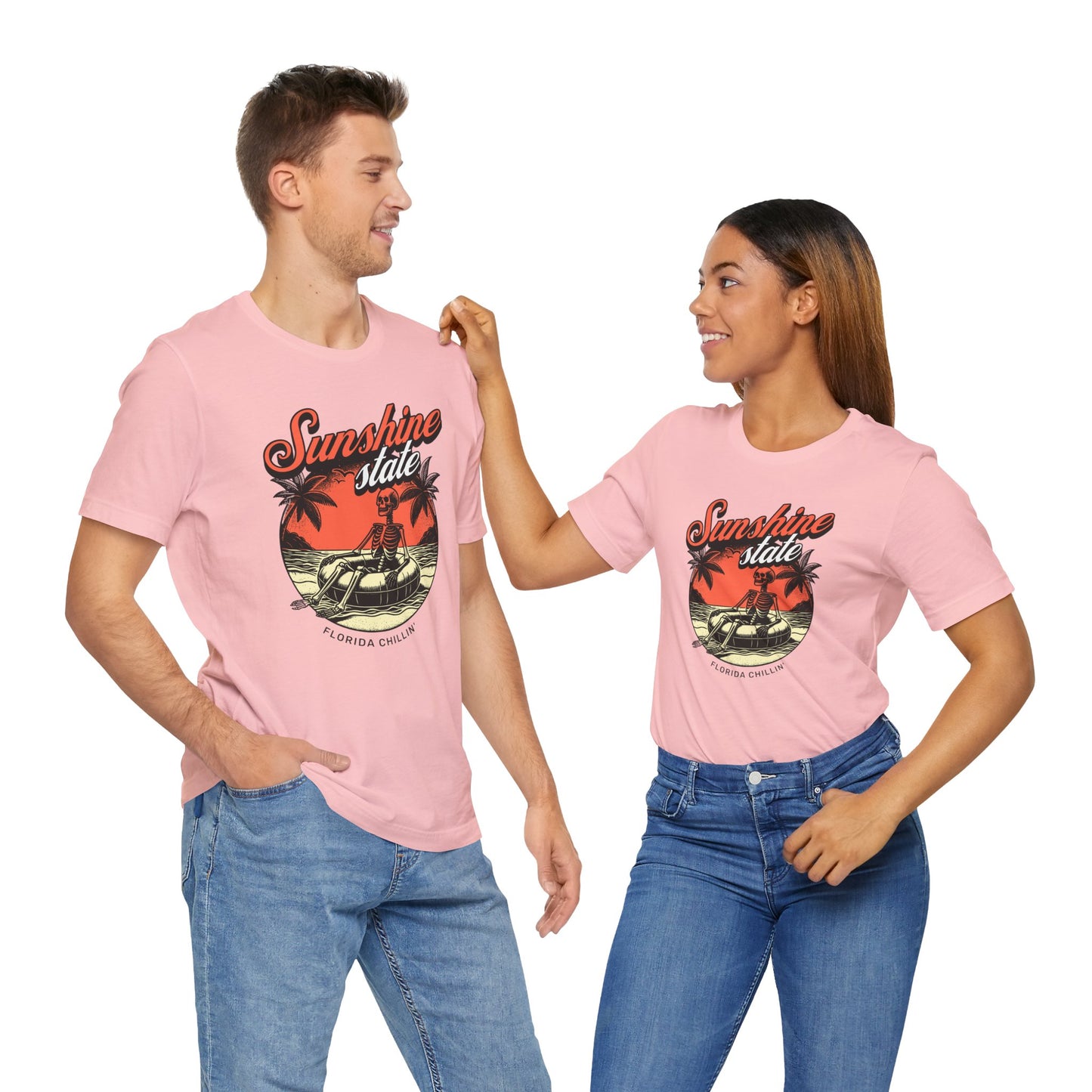 Sunshine State Tee, Florida Chillin' Vintage Shirt, Summer Casual Wear, Beach Vacation Top, Unisex Graphic T-Shirt