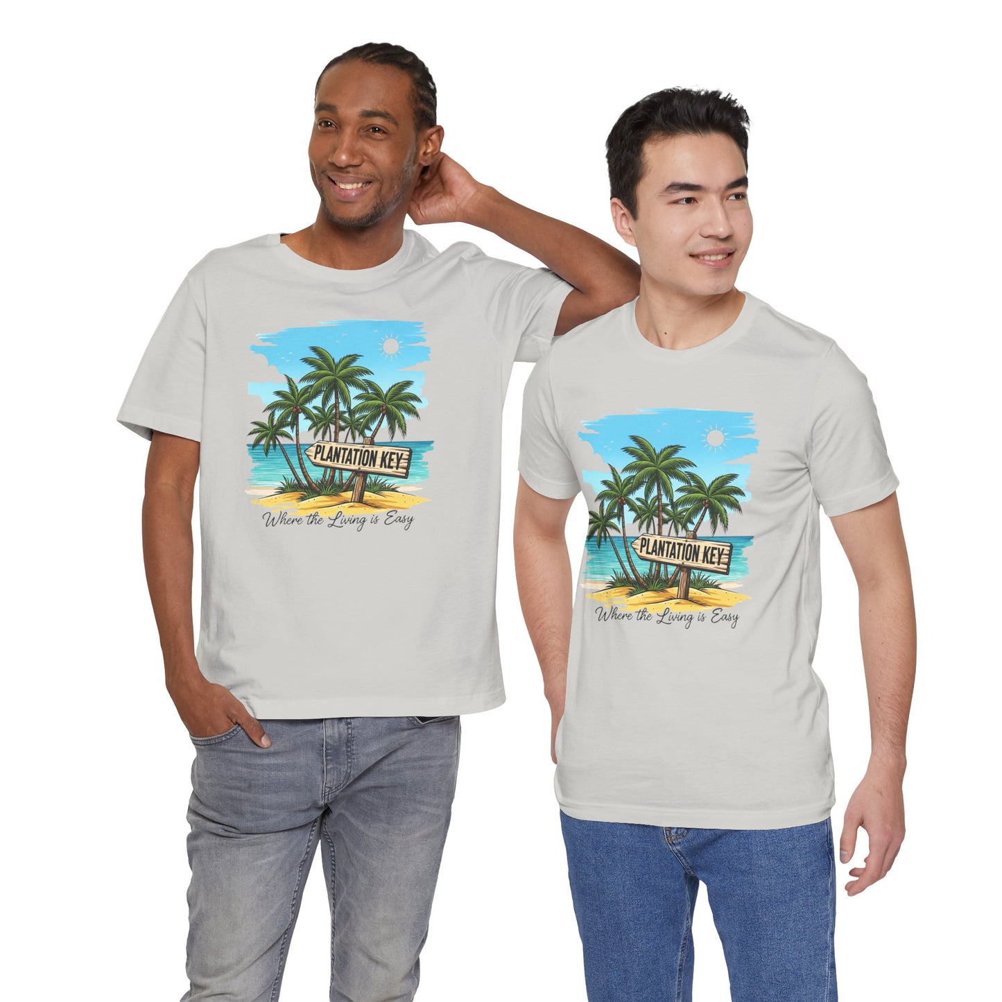 FLORIDA KEYS COLLECTION Plantation Key Tropical T-Shirt | Perfect for Beach Lovers, Vacation Vibes, Summer