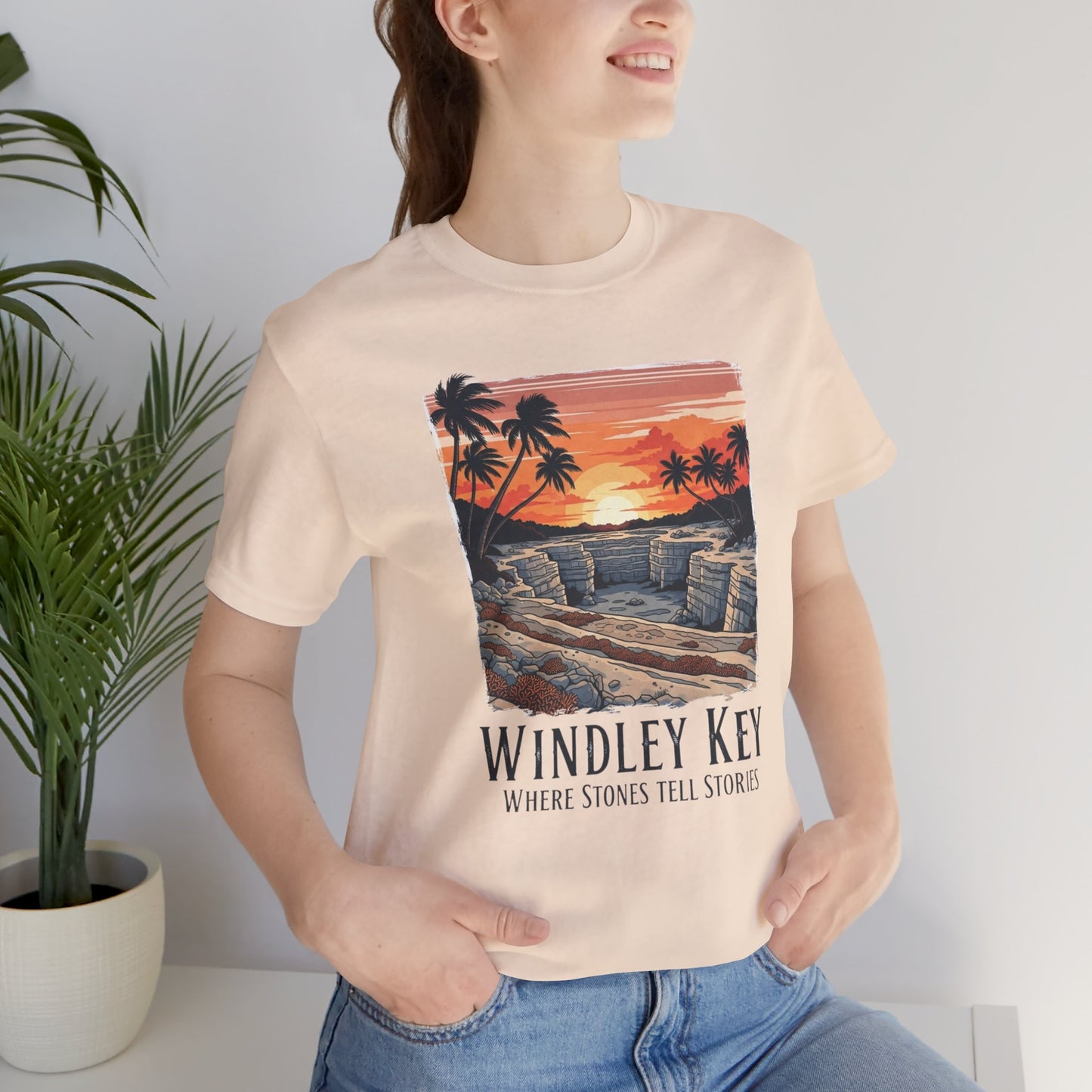 FLORIDA KEYS COLLECTION Windley Key Sunset Tee, Soft Cotton T-Shirt, Beach Vibes Shirt