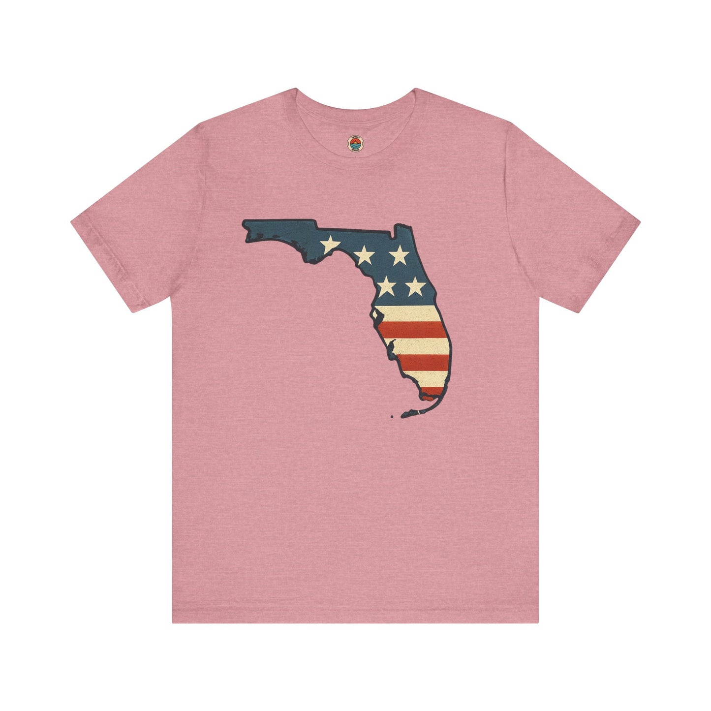 Florida Flag Graphic Tee | Unisex Jersey Short Sleeve Shirt | Patriotic Apparel