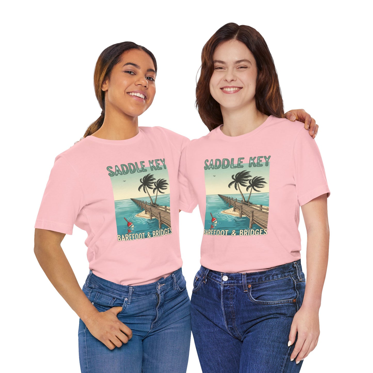 FLORIDA KEYS COLLECTION Retro Saddle Key Tee - Unisex Short Sleeve Shirt