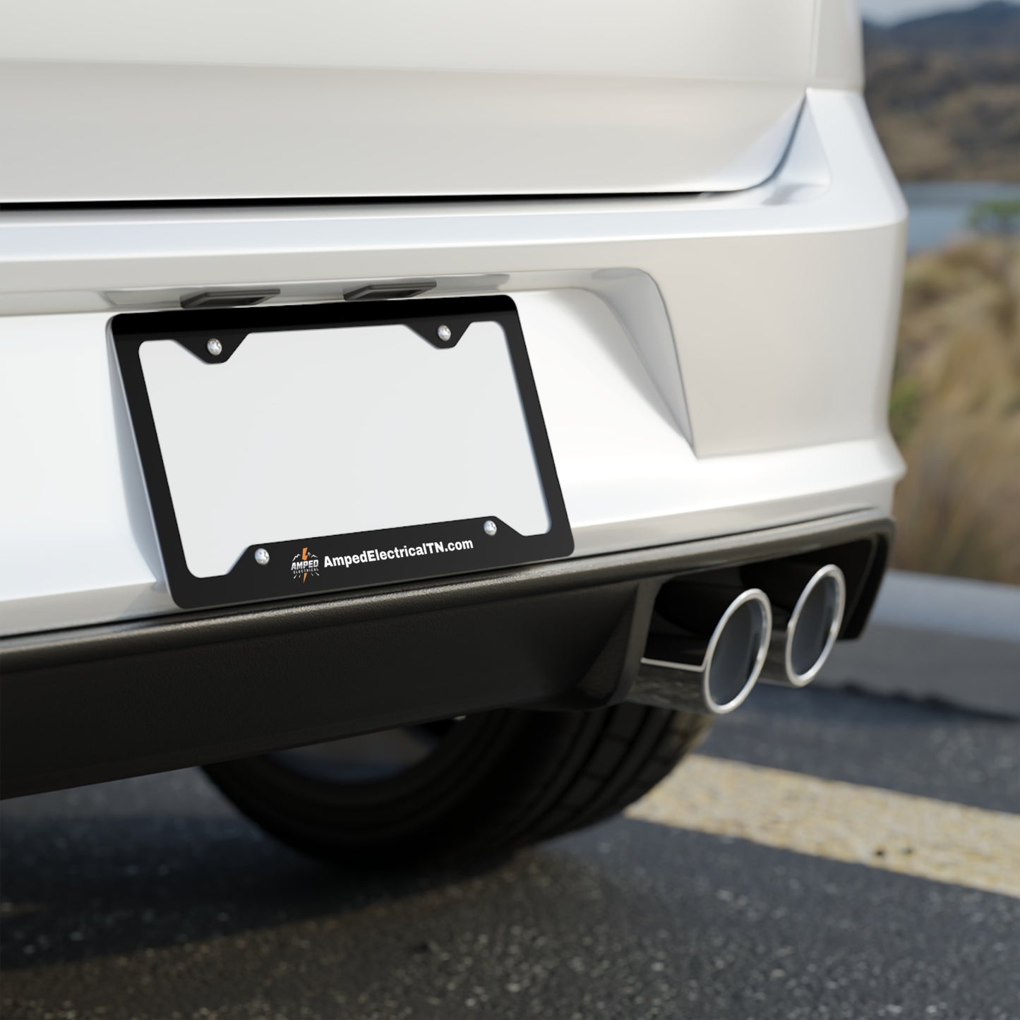 AMPED ELECTRICAL COLLECTION | Custom Metal License Plate Frame