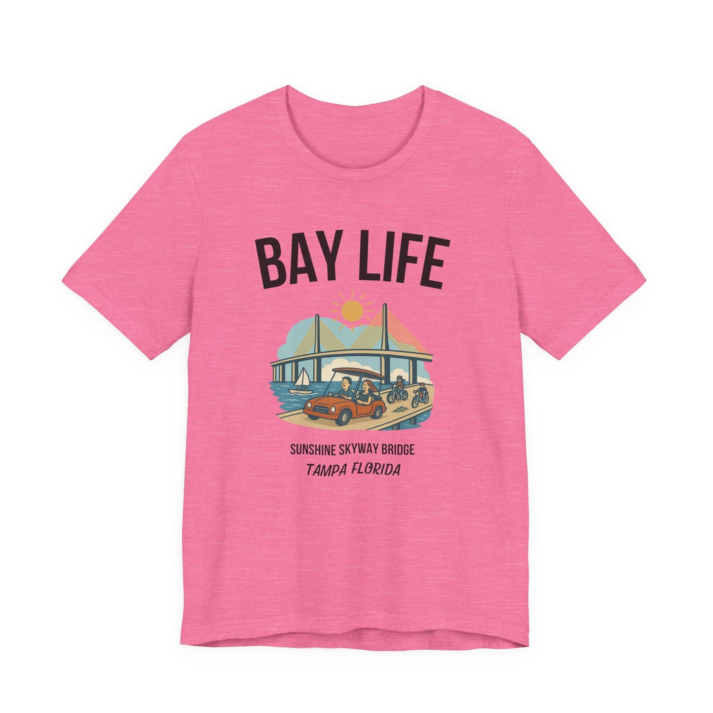 Bay Life Short Sleeve Tee, Ocean Vibes T-Shirt, Summer Shirt, Beach Lover's Top