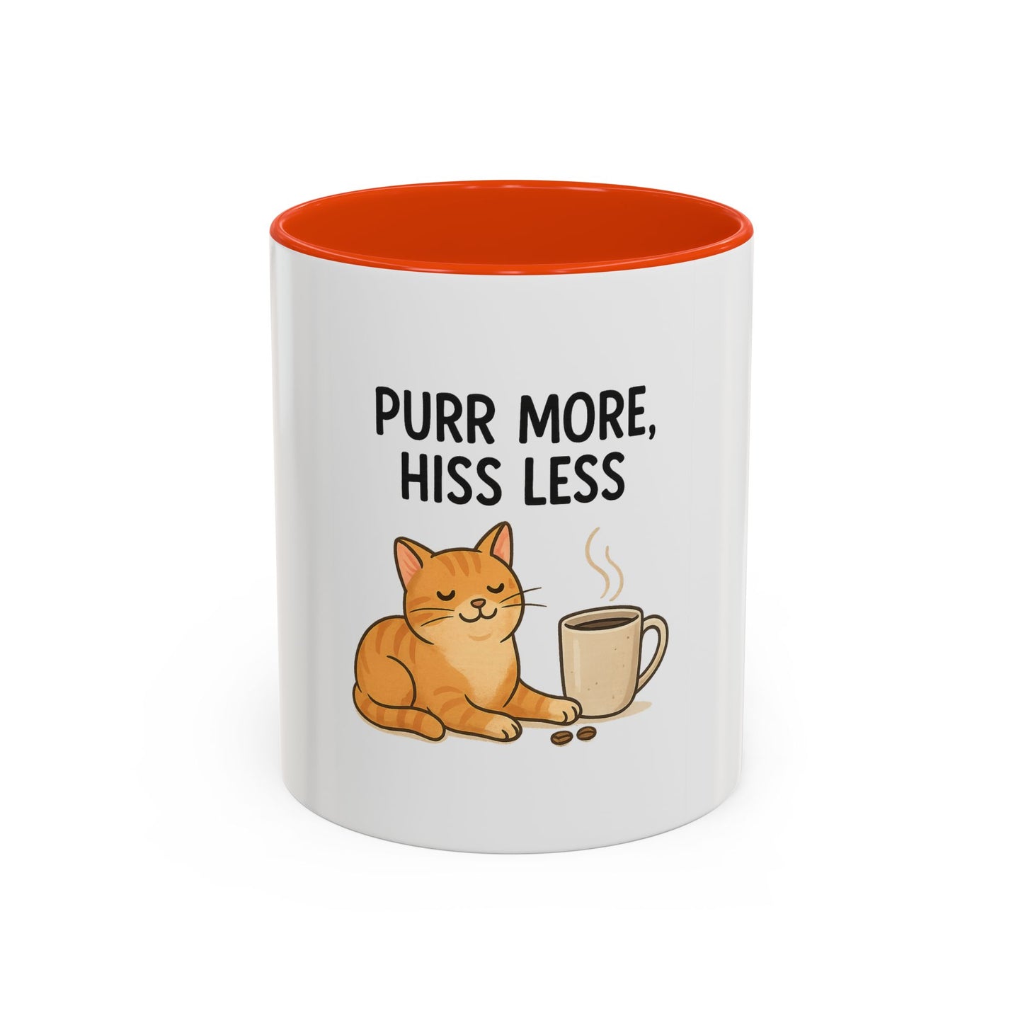 Funny Cat Mug - 'Purr More, Hiss Less' - Perfect Gift for Cat Lovers