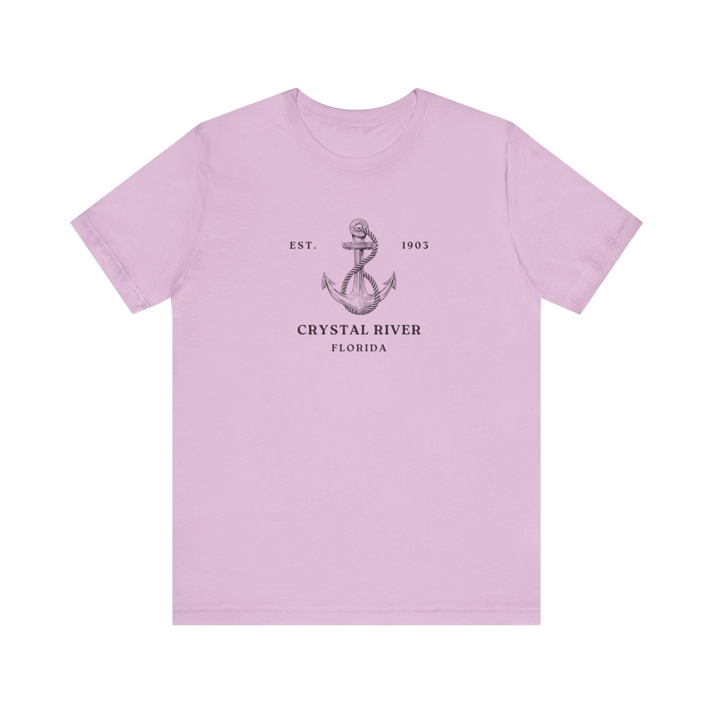 Vintage Anchor Graphic Tee, Coastal Style Shirt, Crystal River Florida T-Shirt