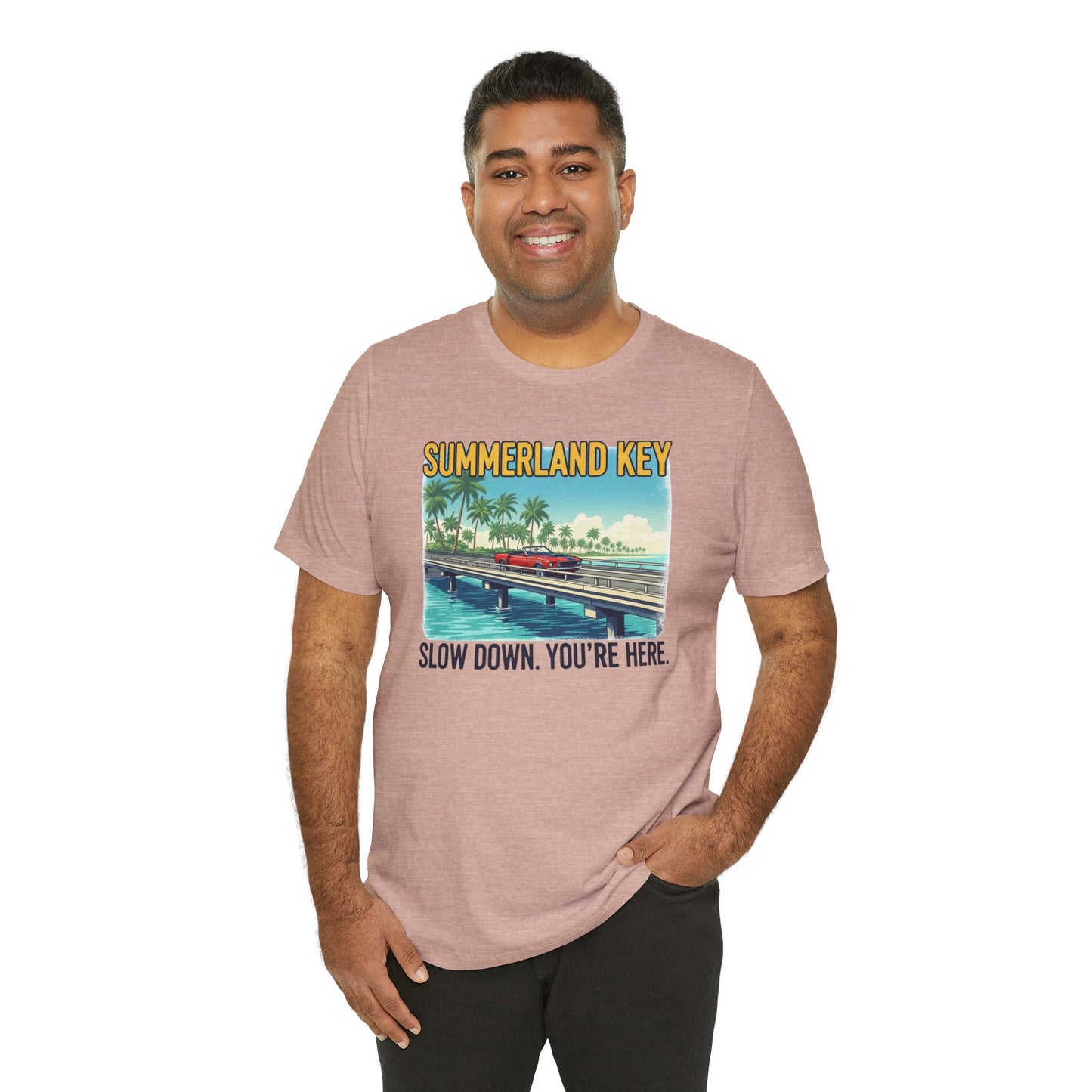 FLORIDA KEYS COLLECTION Summerland Key Relaxation Tee | Unisex Jersey Shirt for Beach Lovers, Vacation Vibe