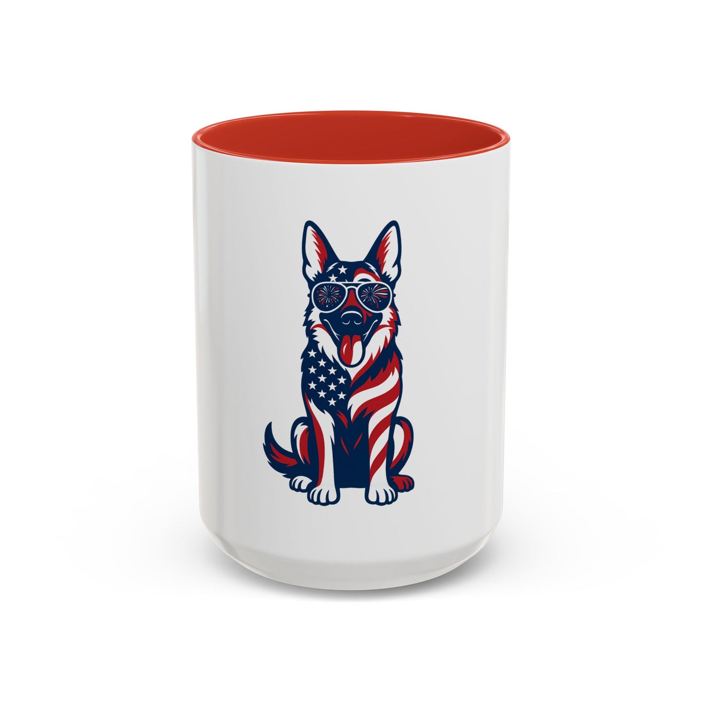 Patriotic German Shepherd Dog Coffee Mug | 11oz & 15oz | Perfect for Dog Lovers