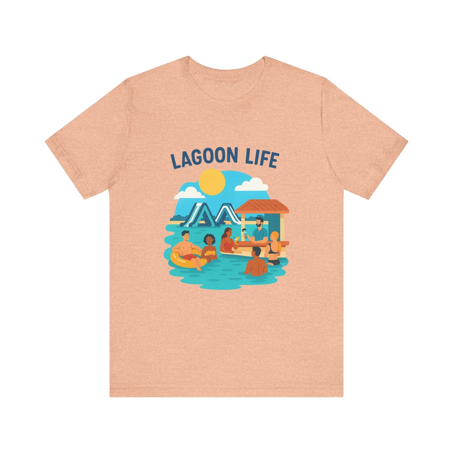 Lagoon Life Tee, Relaxed Vibe Shirt for Summer, Vacation Wardrobe Essential