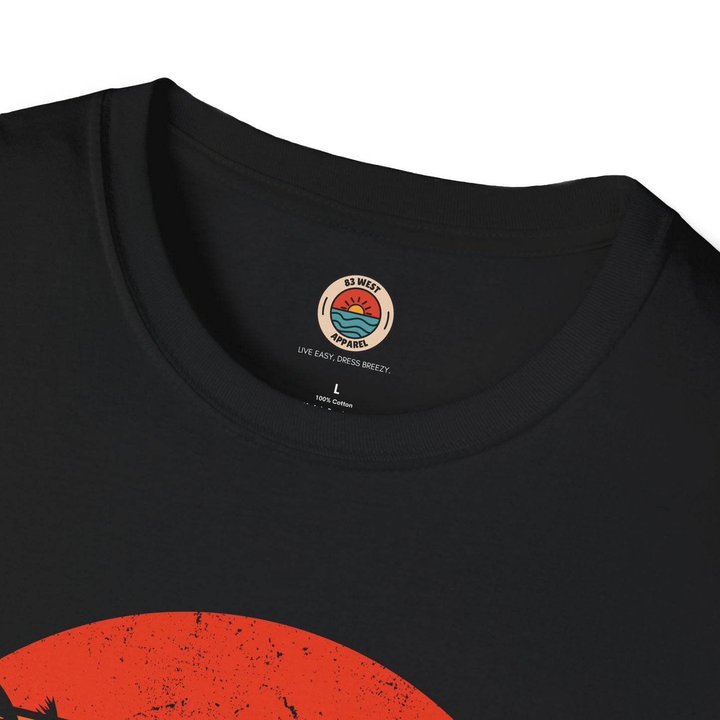 Clearwater Beach Unisex Softstyle T-Shirt - Vintage Sunset Design