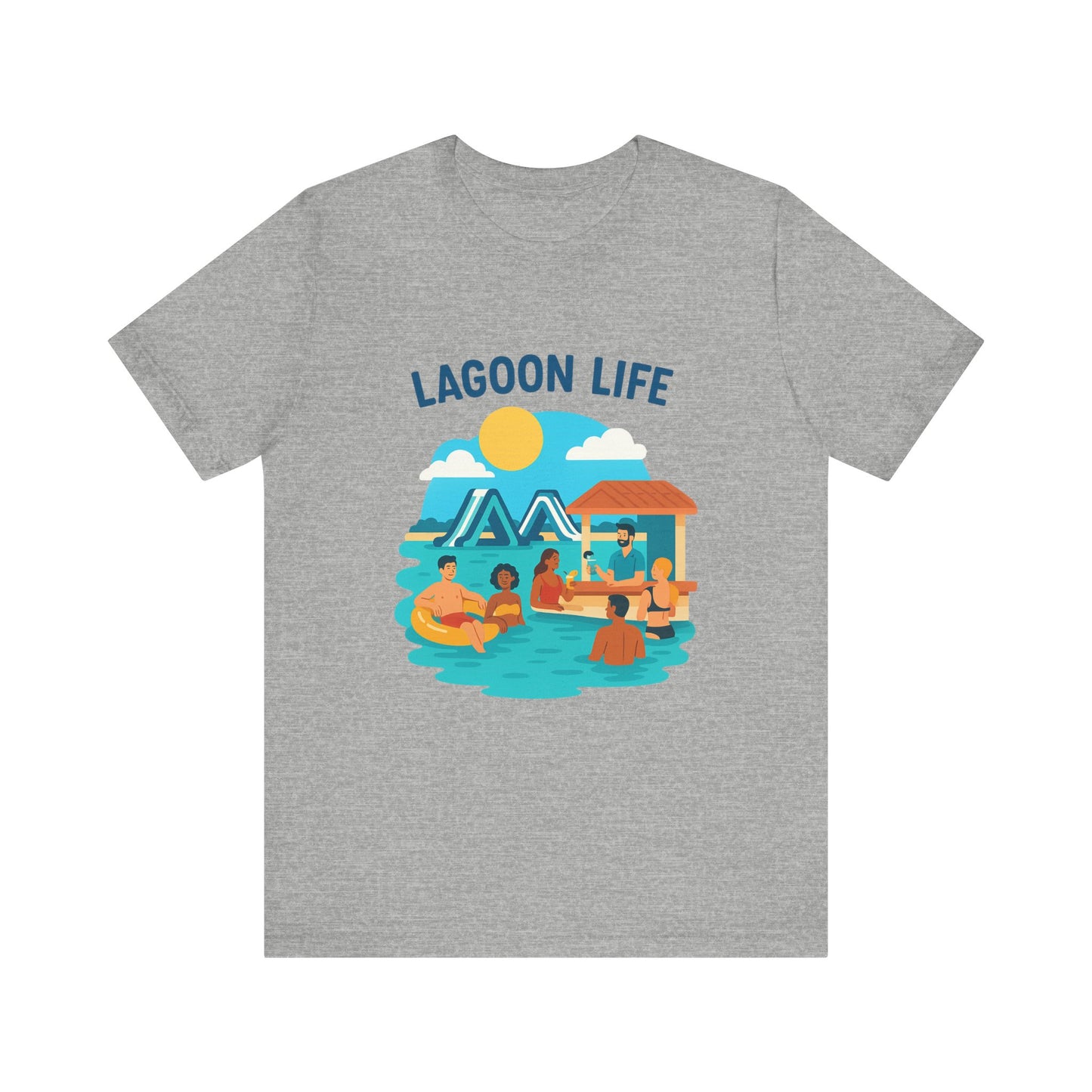 Lagoon Life Tee, Relaxed Vibe Shirt for Summer, Vacation Wardrobe Essential