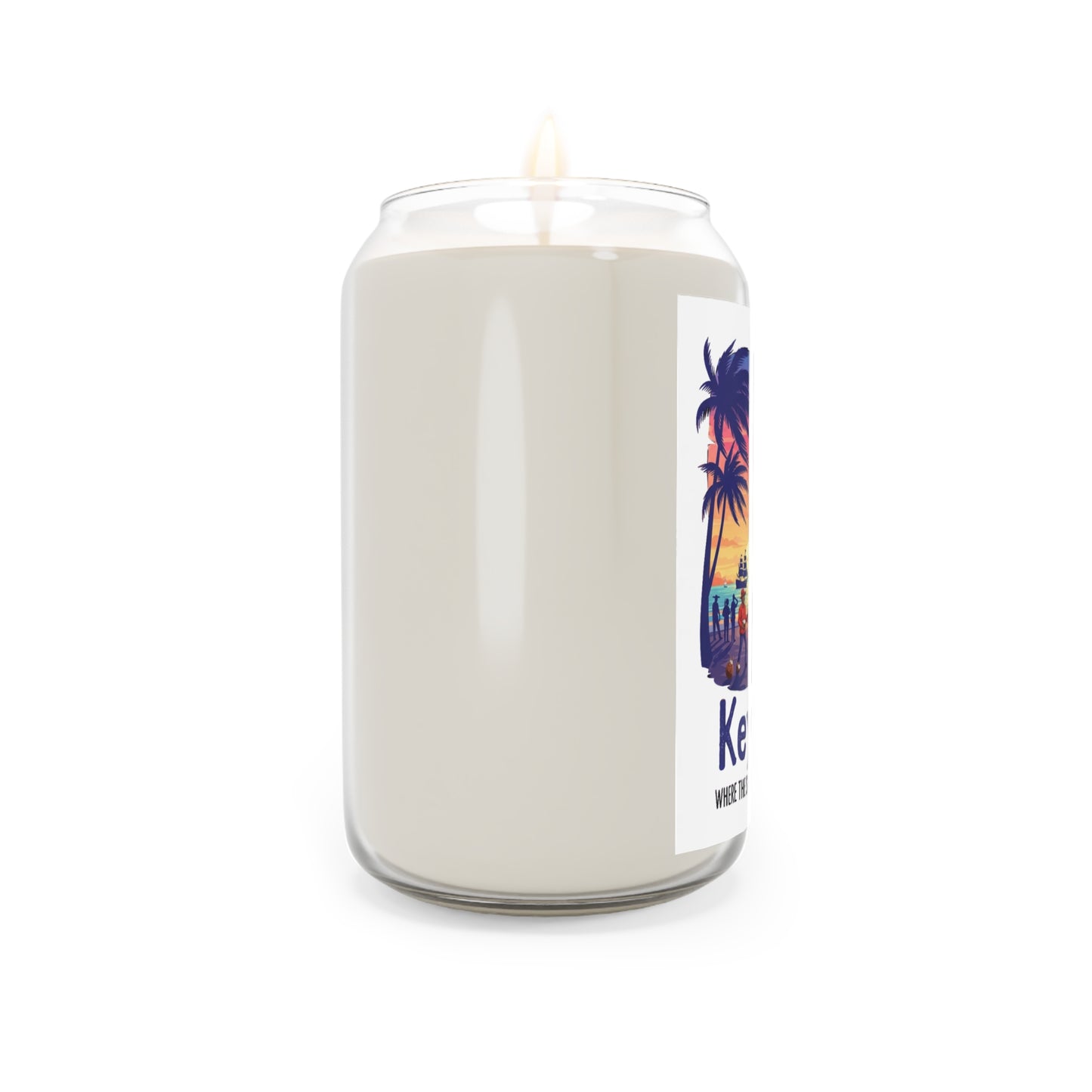 Key West Scented Soy Candle, Aromatherapy Gift, Home Décor, Relaxing Candles, Beach Vibes, Gift for Her, Travel Souvenir