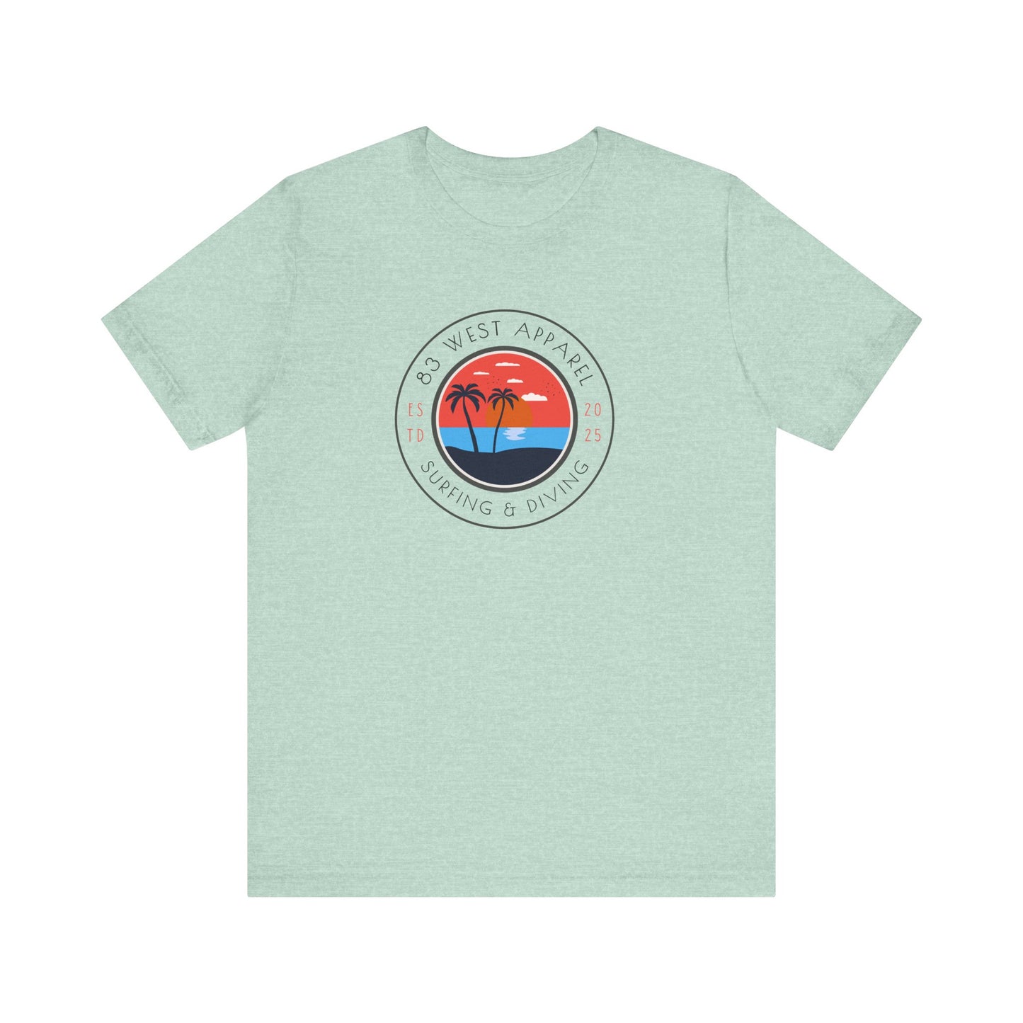 83 West Surf & Dive Unisex Tee - Perfect for Beach Lovers and Outdoor Adventures