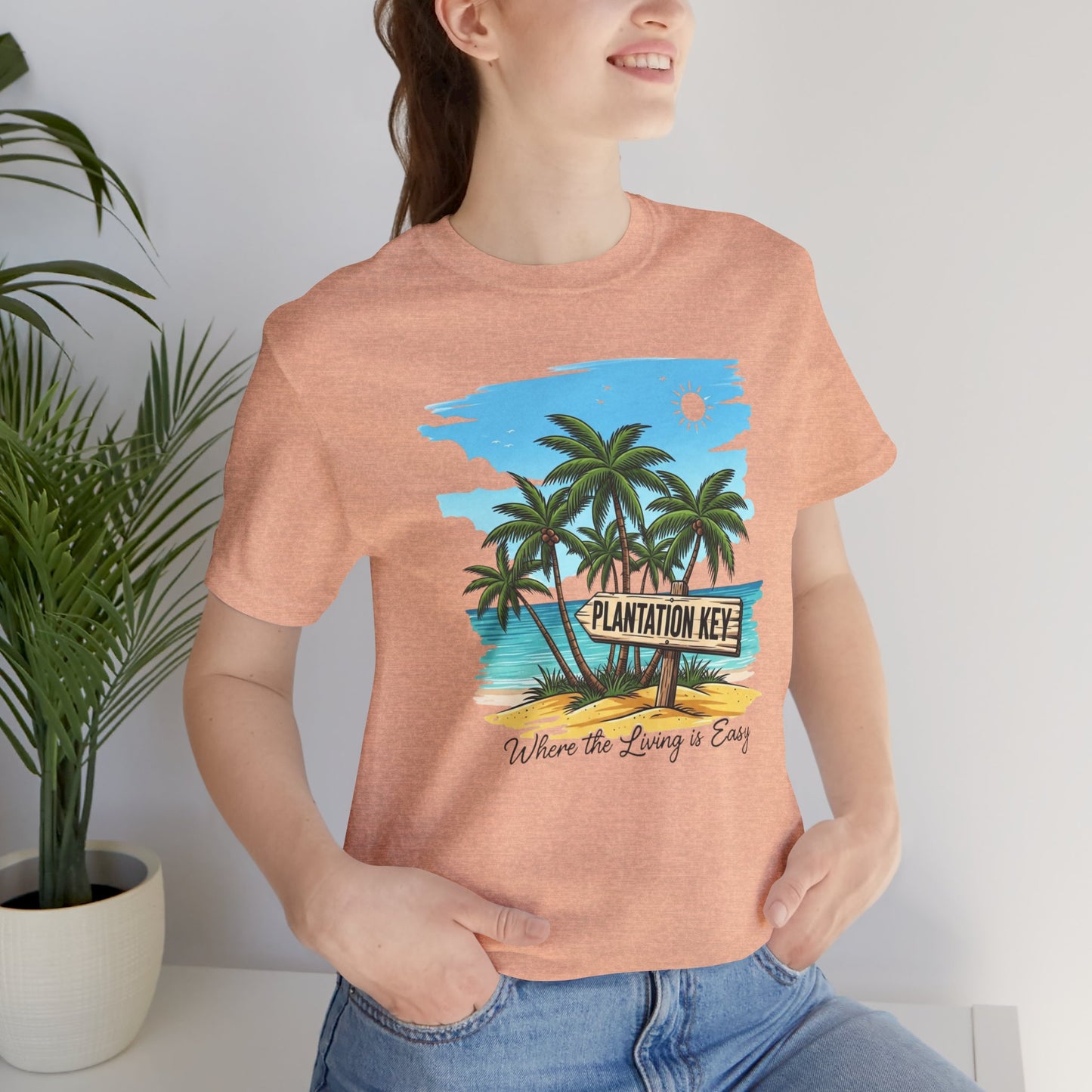 FLORIDA KEYS COLLECTION Plantation Key Tropical T-Shirt | Perfect for Beach Lovers, Vacation Vibes, Summer