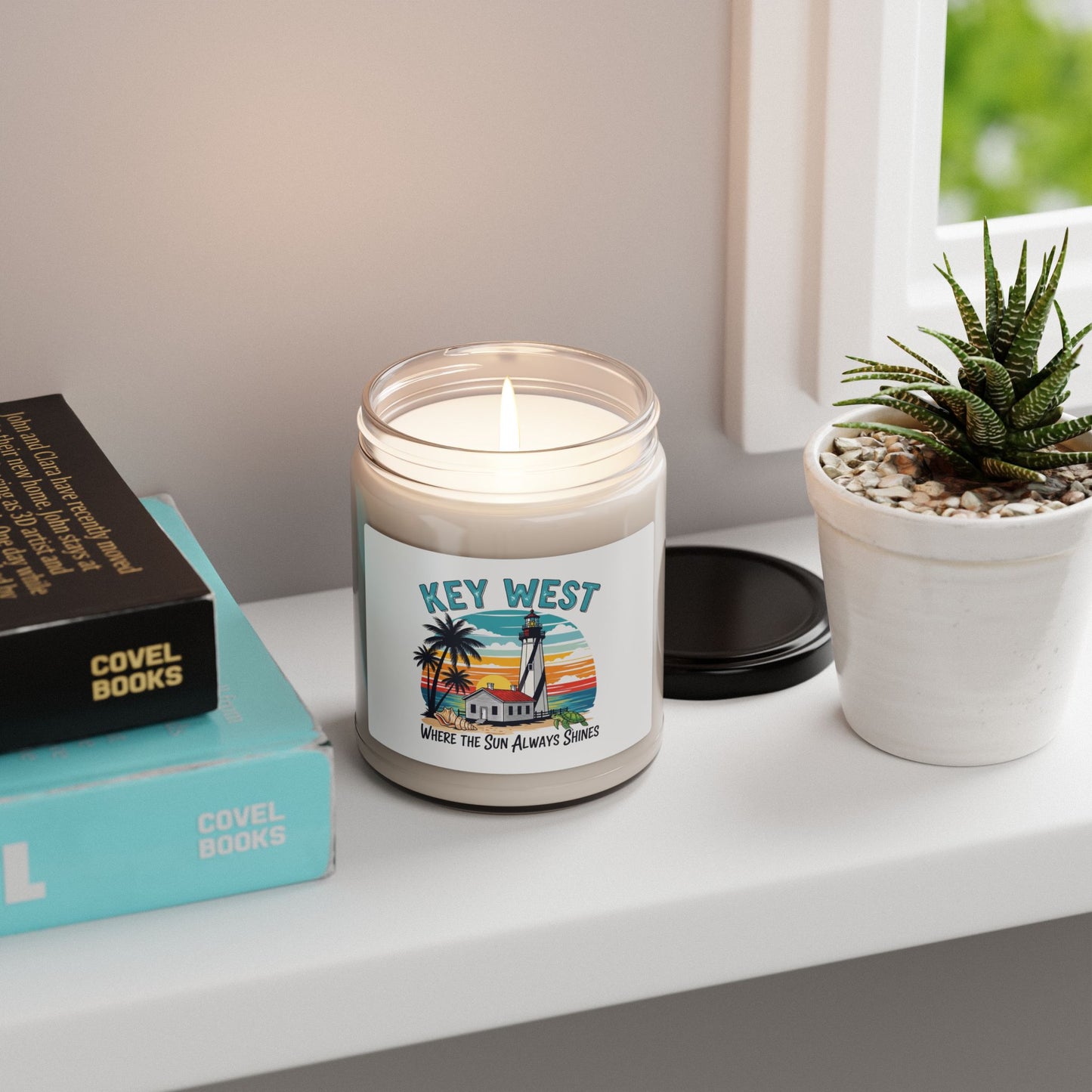 Key West Scented Soy Candle - Relaxing Home Decor, Beach Themed Gift, Aromatherapy Candle, Perfect for Parties
