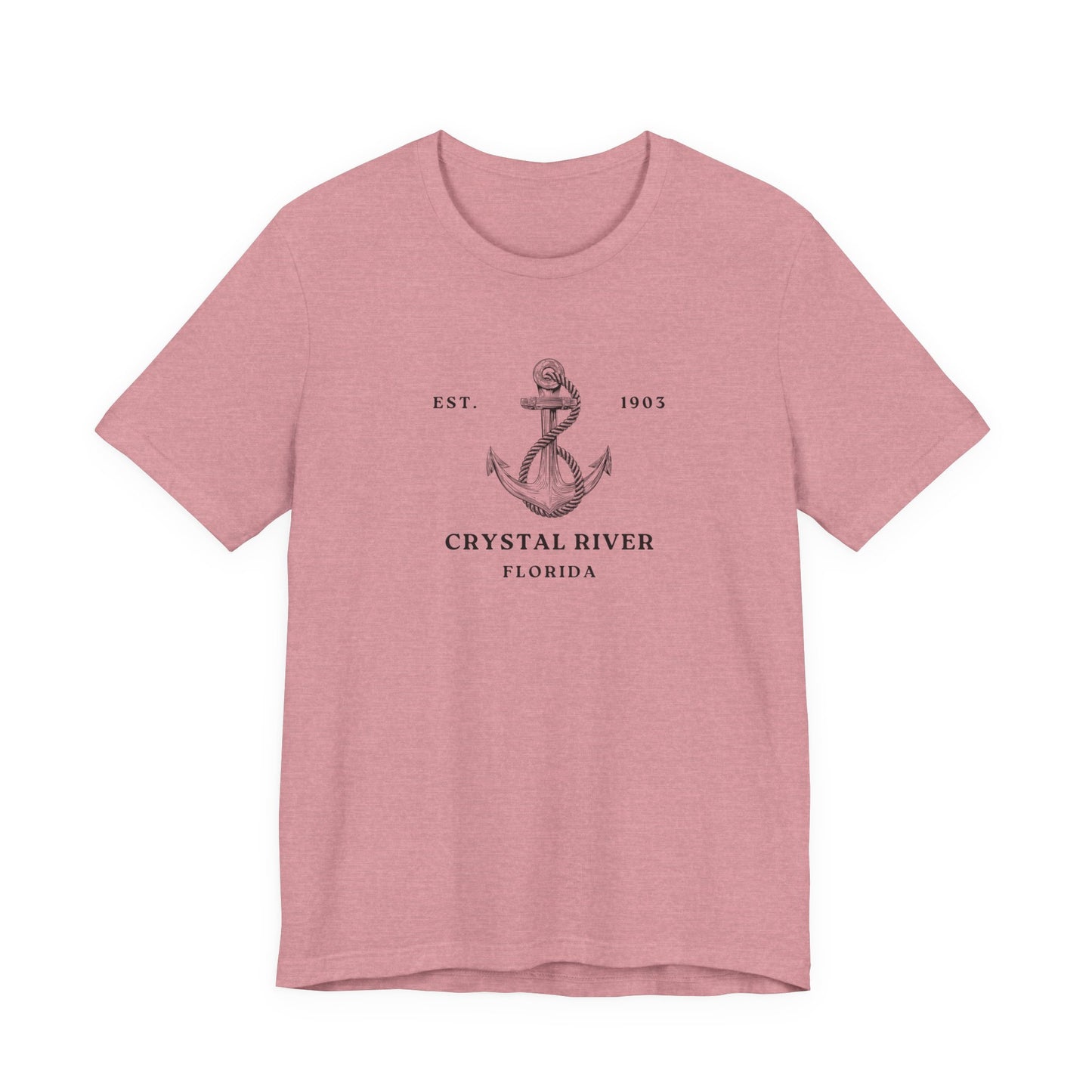 Vintage Anchor Graphic Tee, Coastal Style Shirt, Crystal River Florida T-Shirt