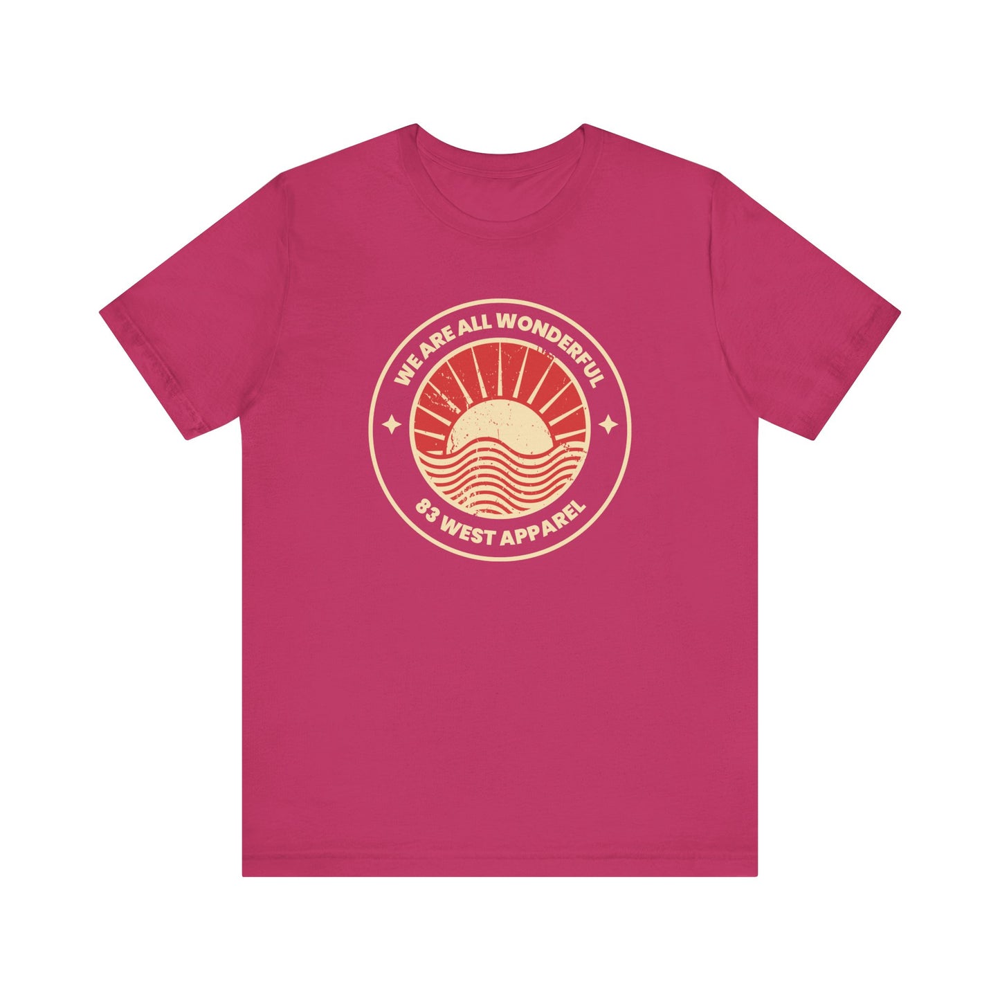 Inspirational Unisex Jersey Short Sleeve Tee - 'We Are All Wonderful'