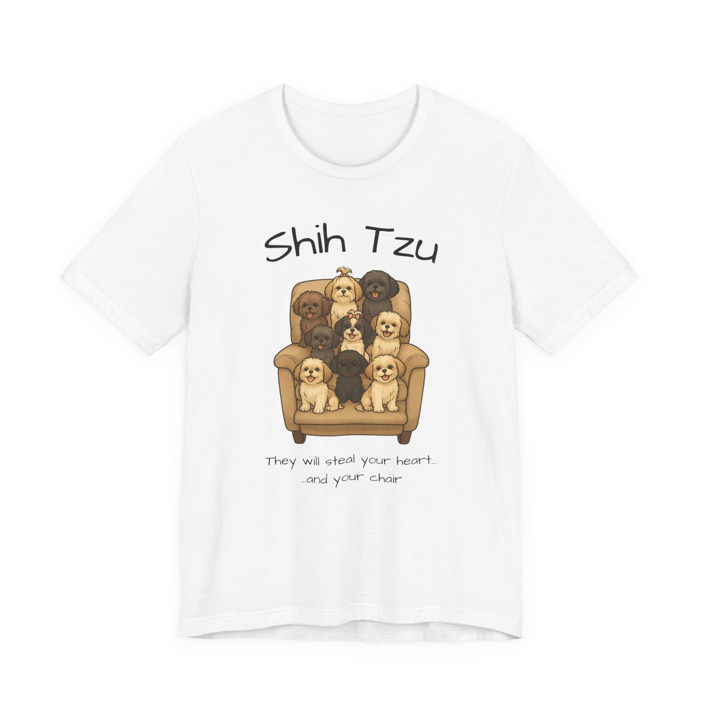 Cute Shih Tzu Dog Tee, Pet Lover Shirt, Dog Mom Gift, Animal Lover Tee