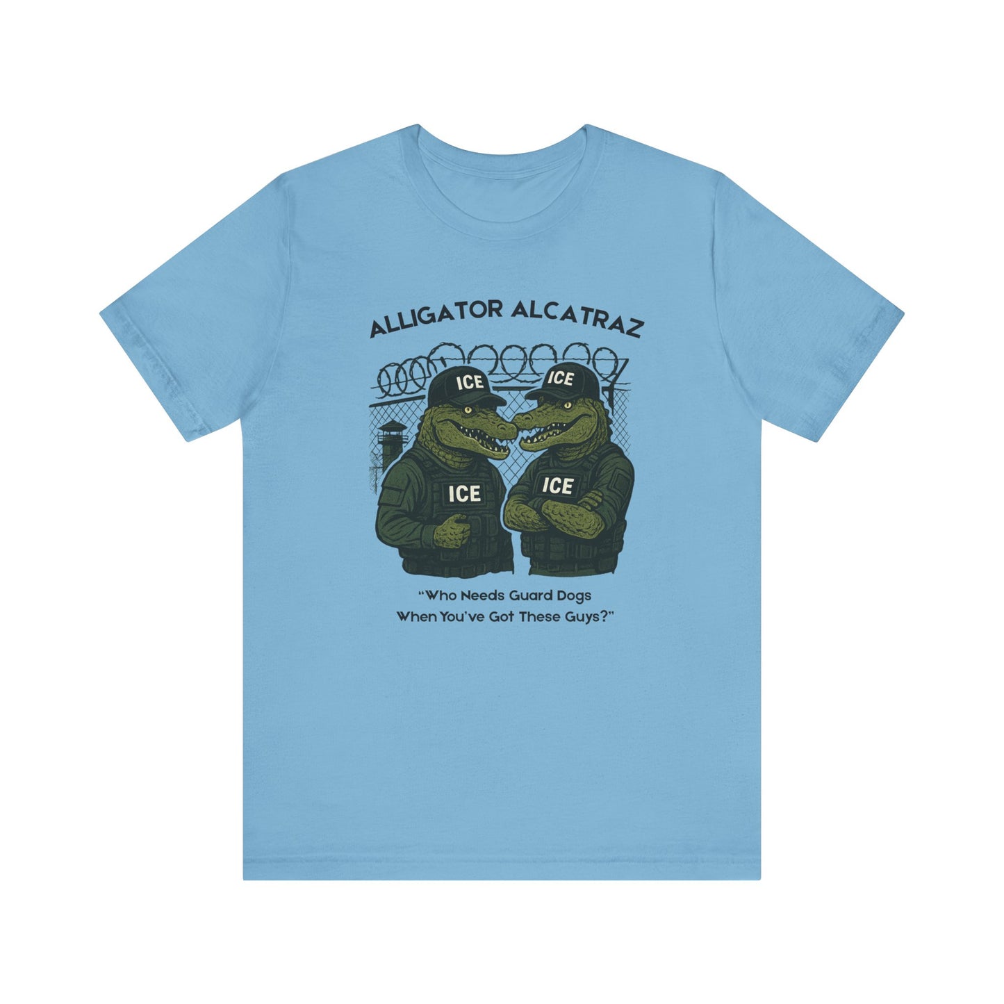 Alligator Alcatraz Unisex Tee, Funny Graphic Shirt