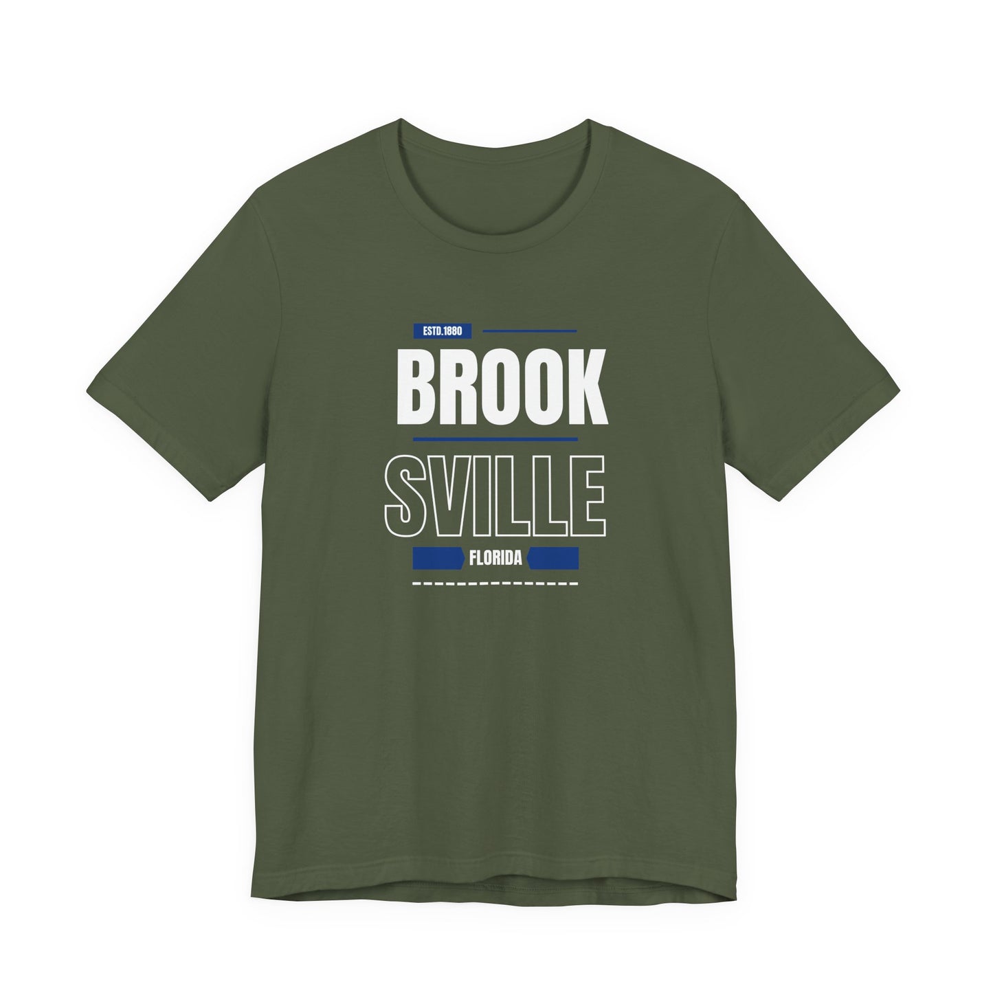 Brooksville Florida Unisex Jersey Tee - Retro Vibe T-Shirt for Casual Style