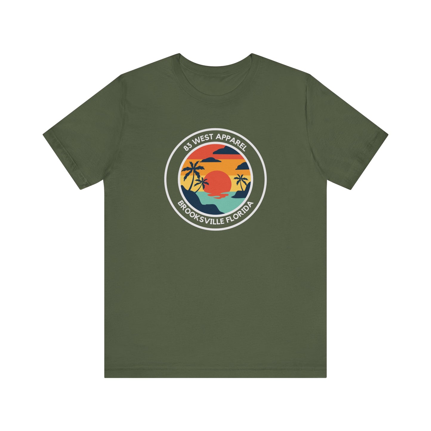 83 West Sunset Palm Tree Tee - Unisex Jersey Short Sleeve Shirt