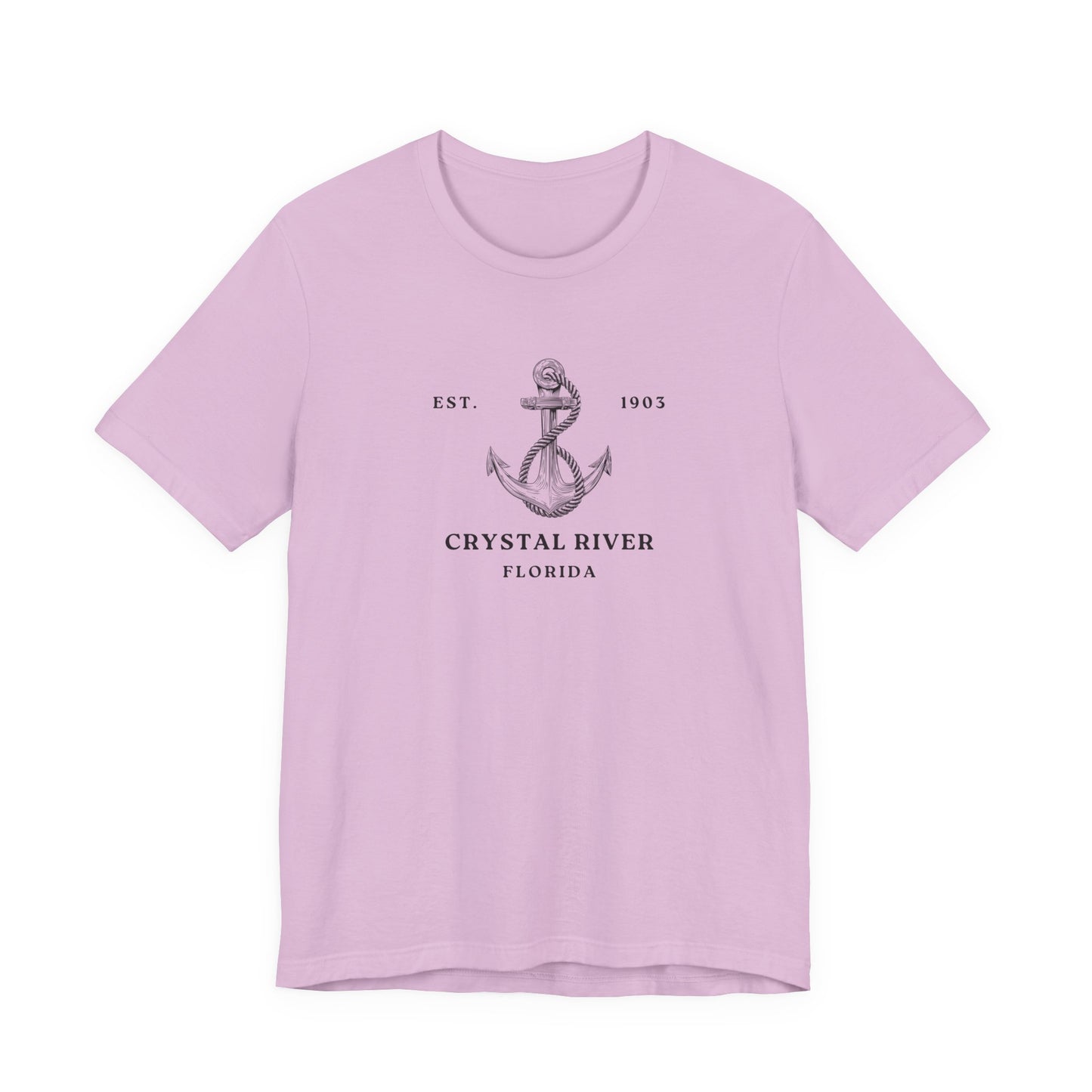 Vintage Anchor Graphic Tee, Coastal Style Shirt, Crystal River Florida T-Shirt