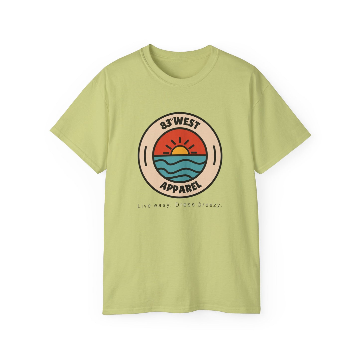 83 West Unisex Ultra Cotton Tee - "Live Easy, Dress Breezy" Retro Style T-Shirt