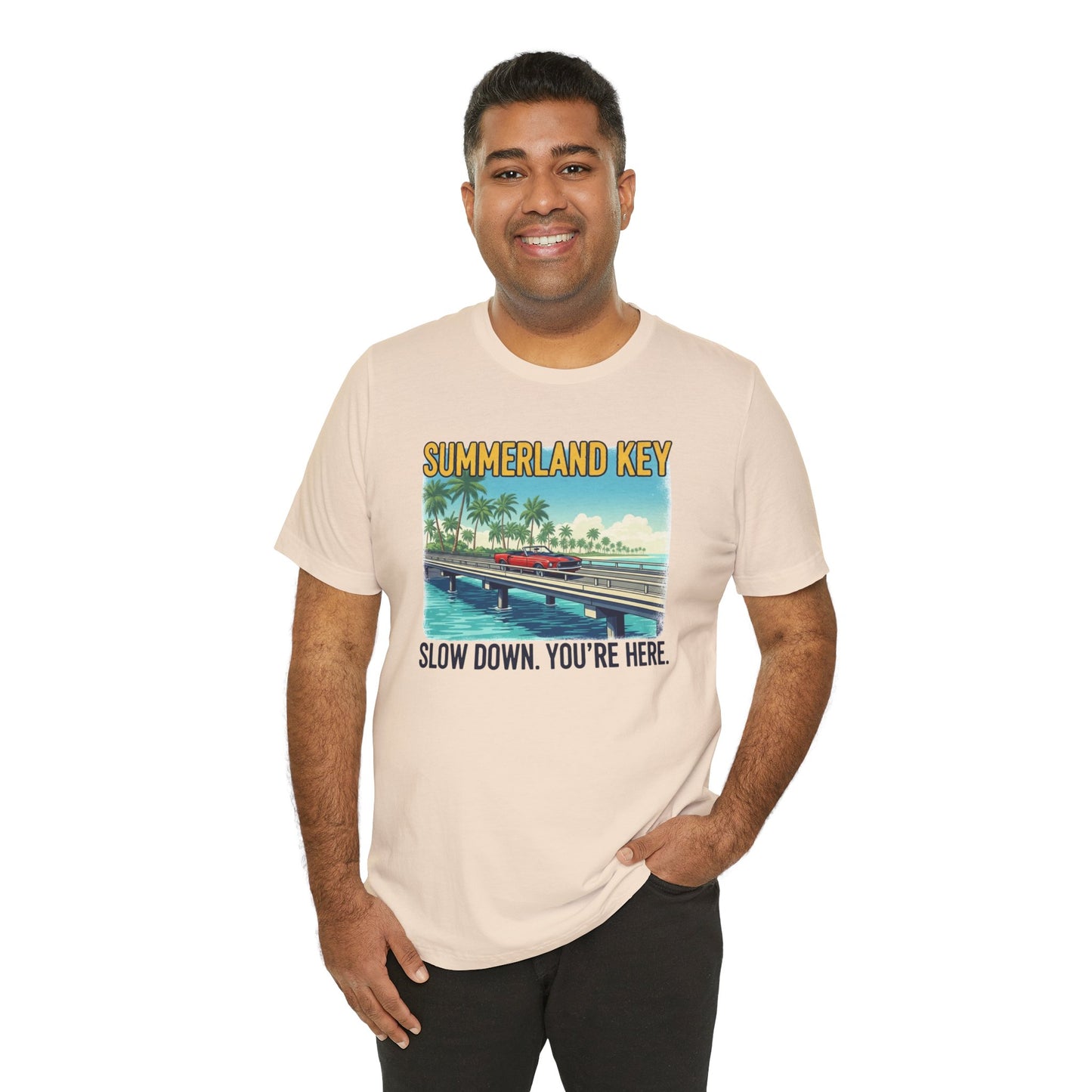 FLORIDA KEYS COLLECTION Summerland Key Relaxation Tee | Unisex Jersey Shirt for Beach Lovers, Vacation Vibe