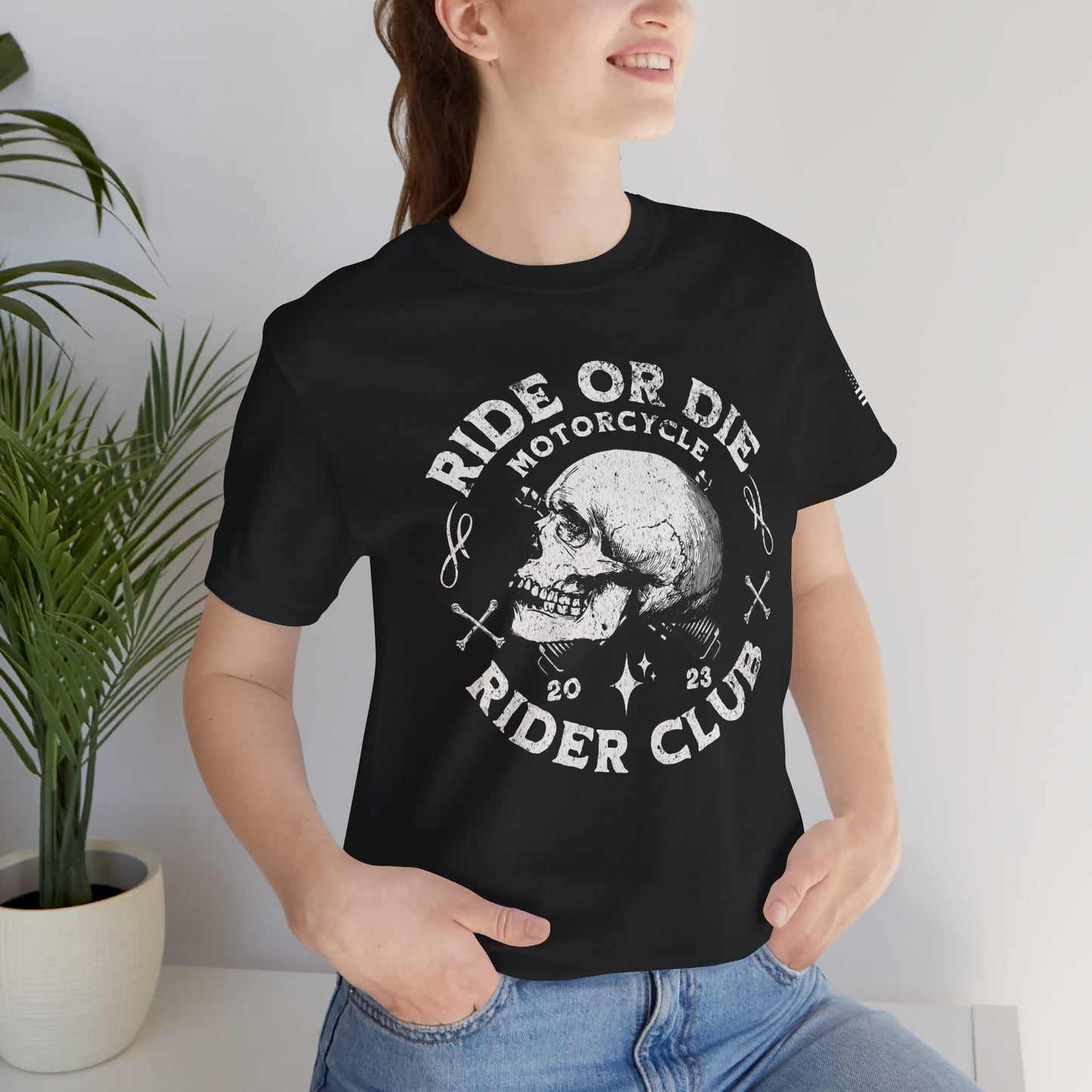 Ride or Die Motorcycle Club Tee, Unisex Graphic Shirt for Bikers, Casual Wear