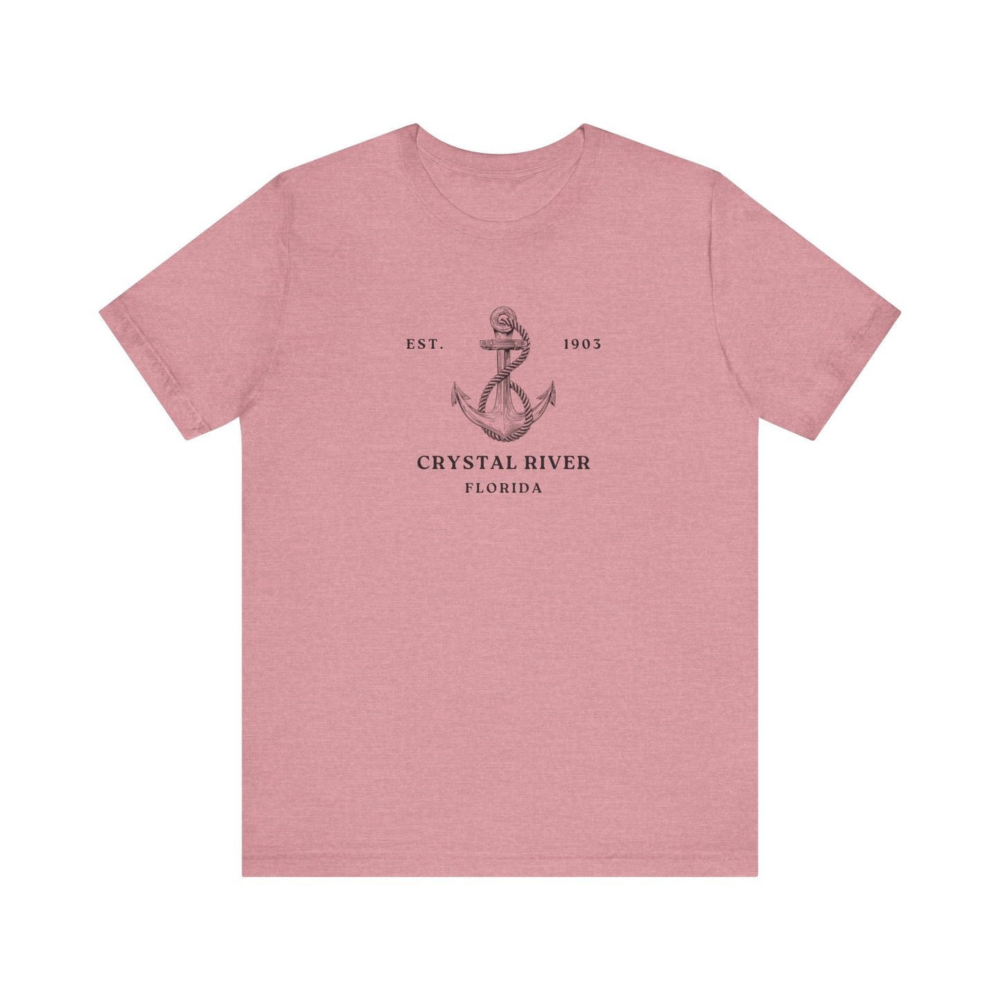 Vintage Anchor Graphic Tee, Coastal Style Shirt, Crystal River Florida T-Shirt
