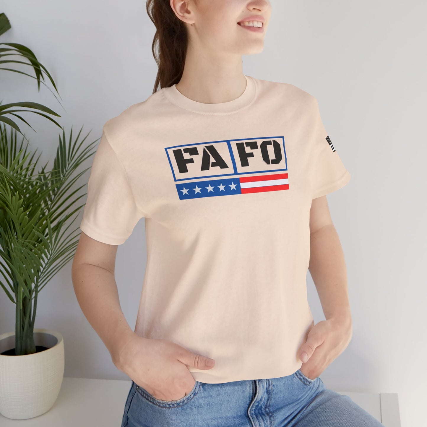FAFO Patriotic Statement Tee - Unisex Jersey Short Sleeve Shirt