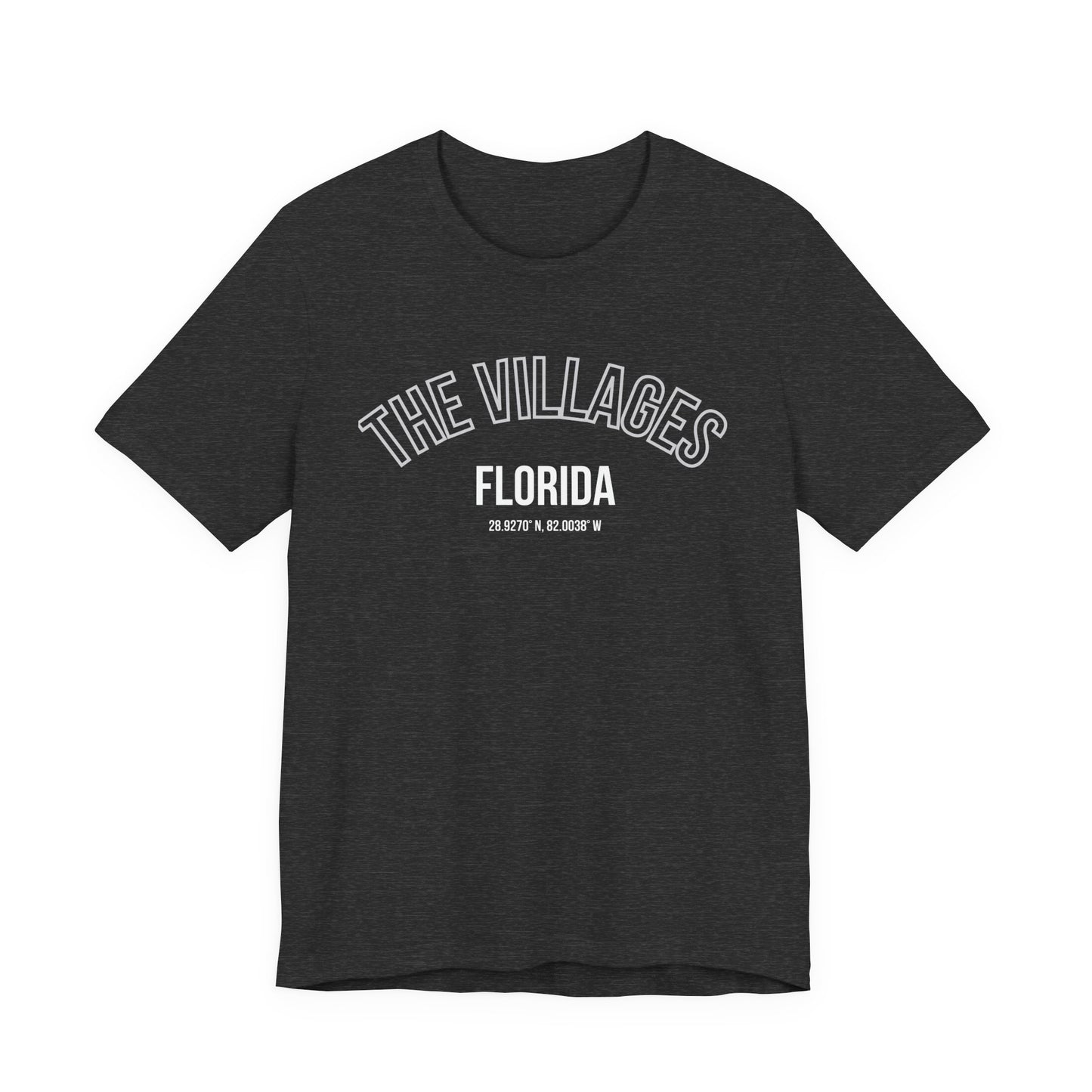 The Villages Florida Unisex Short Sleeve Tee - Trendy Orange T-Shirt