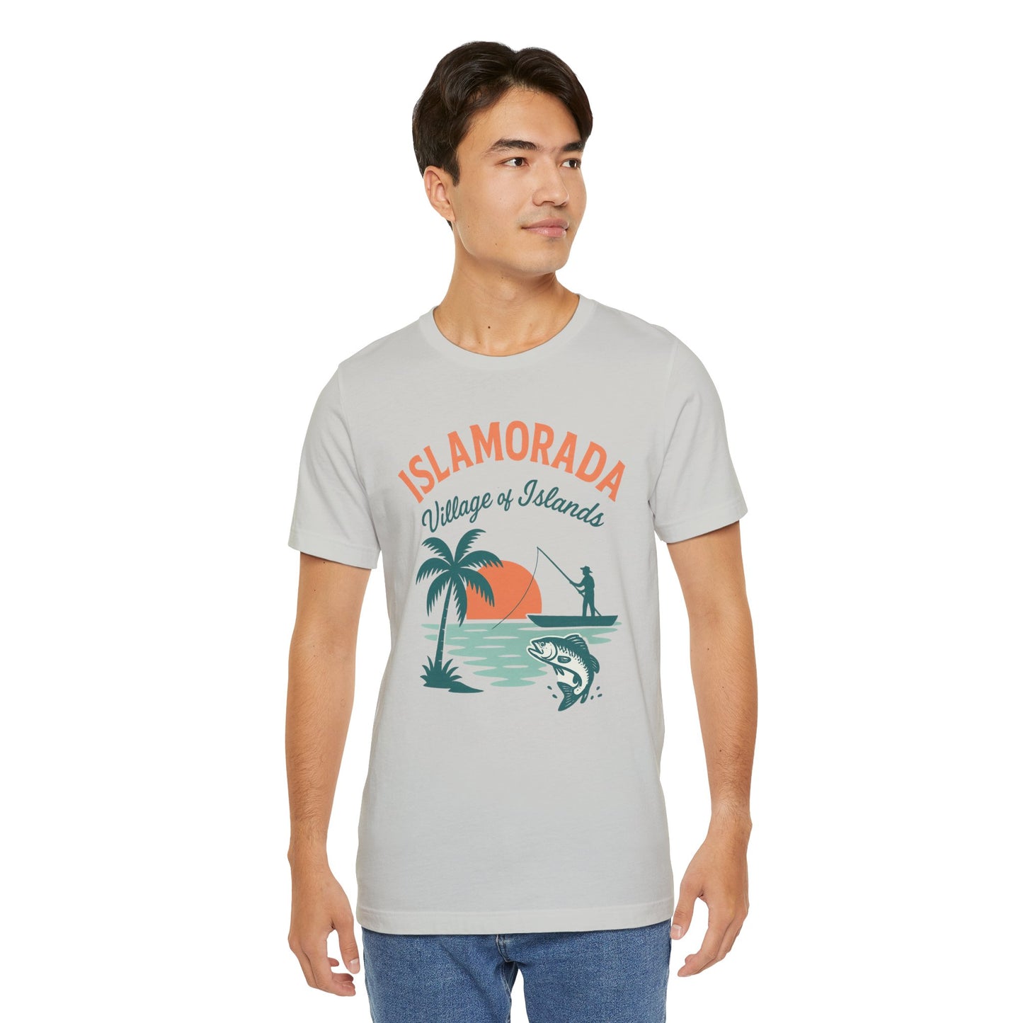 FLORIDA KEYS COLLECTION Islamorada Sunset Fishing Tee, Relaxed Beachwear, Gift for Fishermen, Casual Summer Shirt